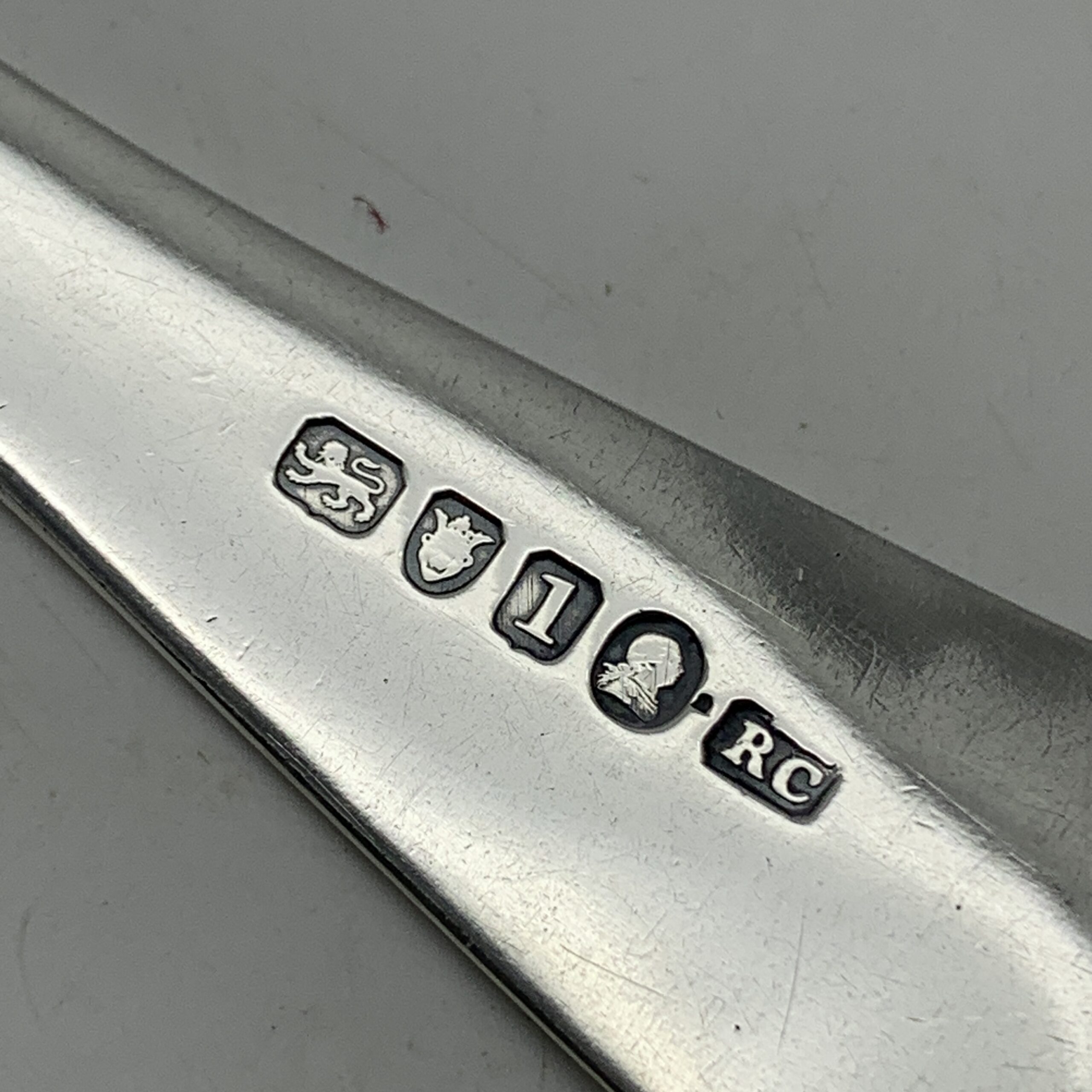 Georgian Silver Basting Spoon by ‘Richard Crossley’ (1786) - Image 6