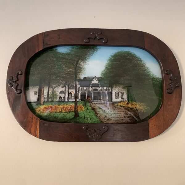 Lovely Antique ‘Reverse Painting on Glass’ of ‘Groote Schuur’