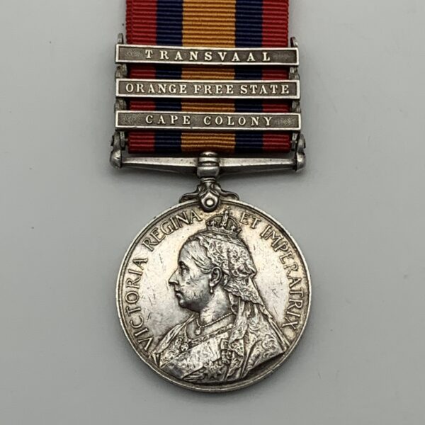 Boer War – Q.S.A. Medal (3 Clasps) ‘TPR. V.S. WAUGH’ (Kitchener’s Fighting Scouts)