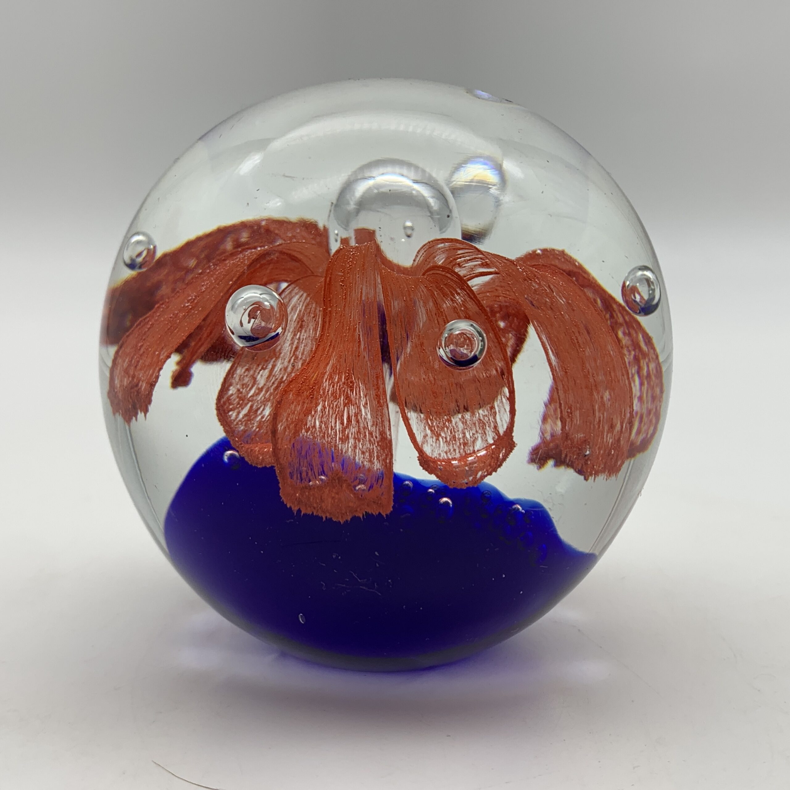 Vintage Art Glass ‘Flower’ Paperweight