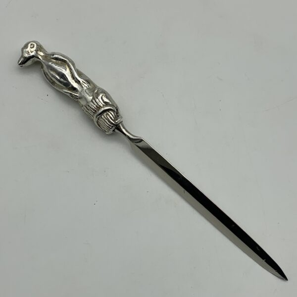 Vintage Silver Handled ‘Meercat’ Letter Opener