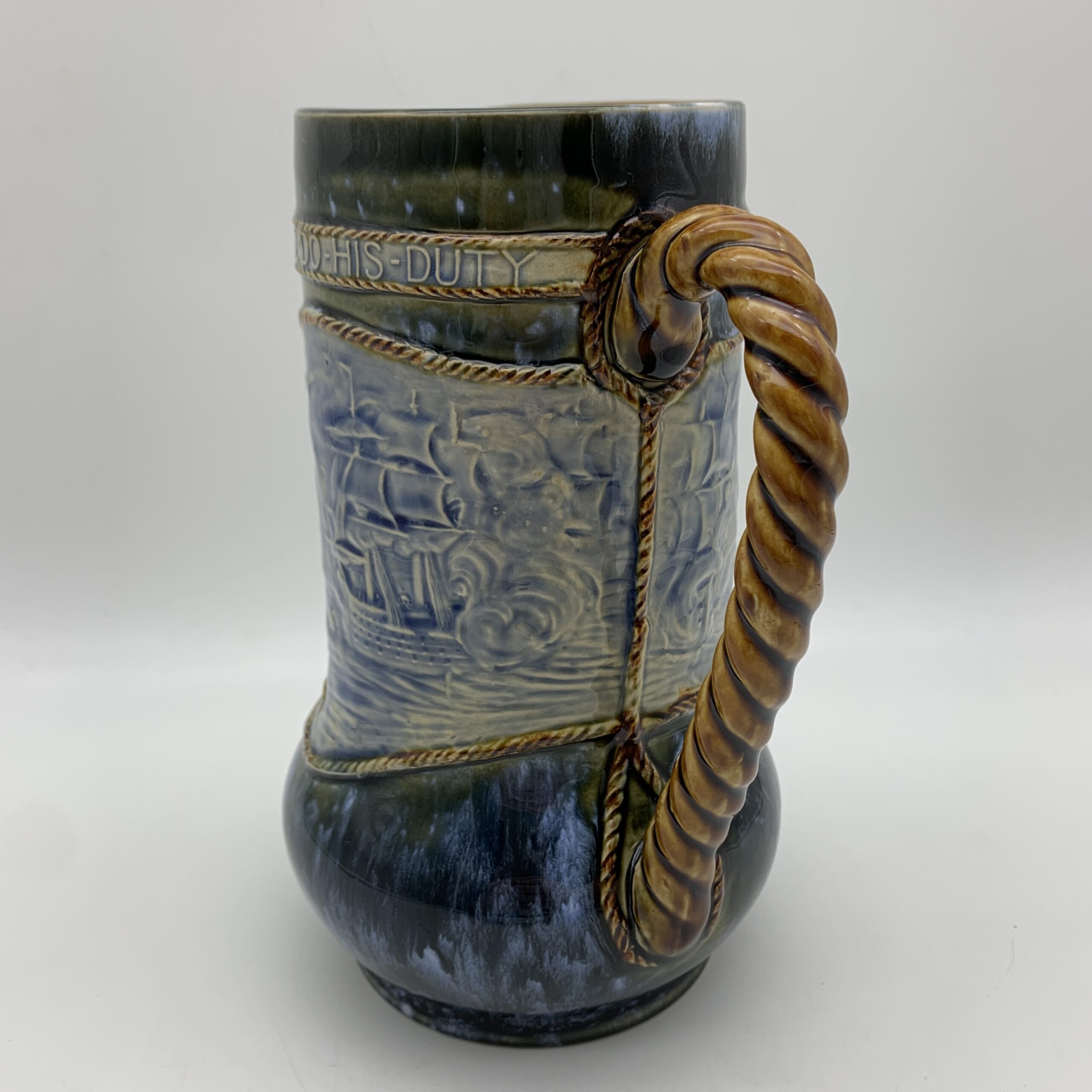 Large Royal Doulton ‘Lord Nelson - Trafalgar’ Jug (1905) - Image 10