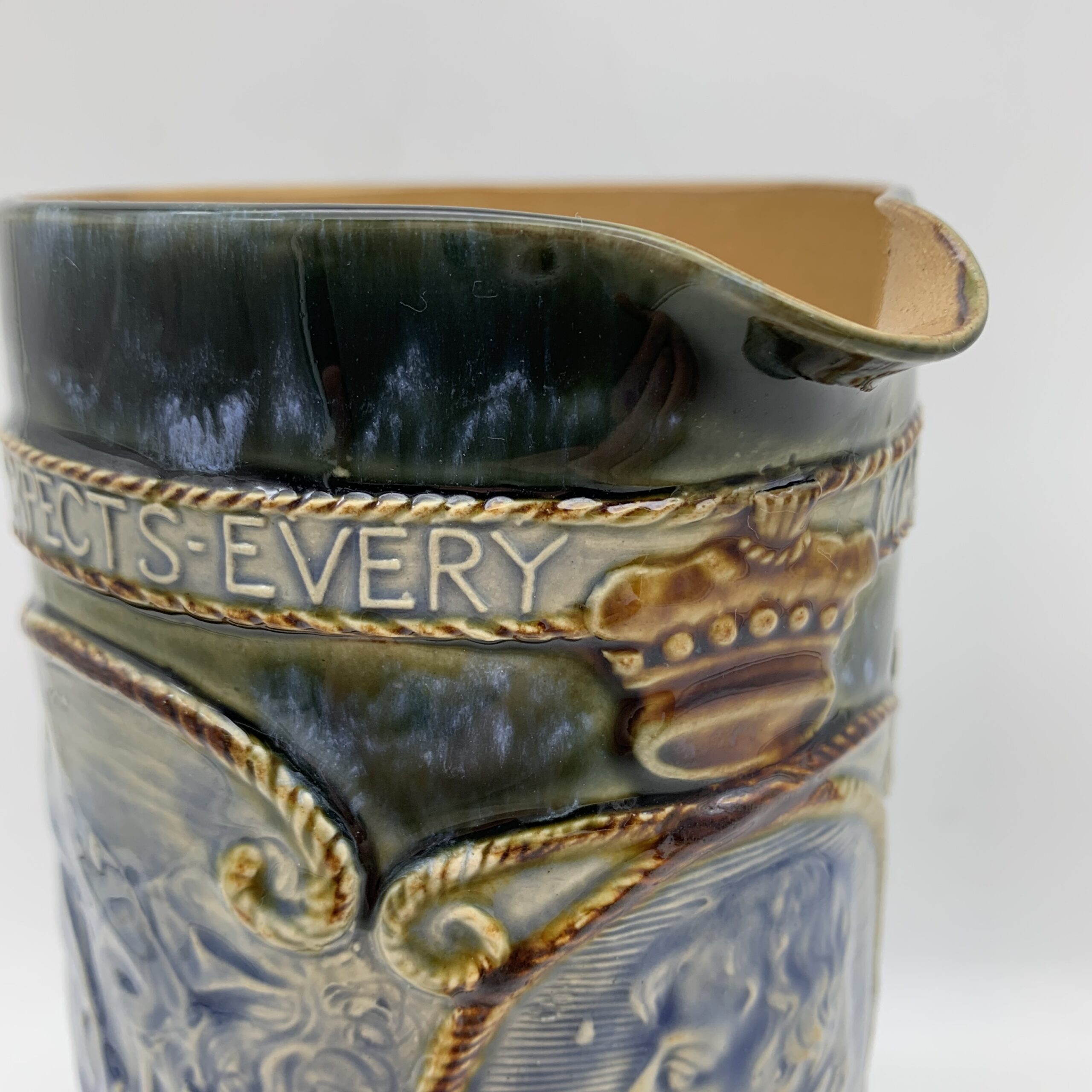 Large Royal Doulton ‘Lord Nelson - Trafalgar’ Jug (1905) - Image 6