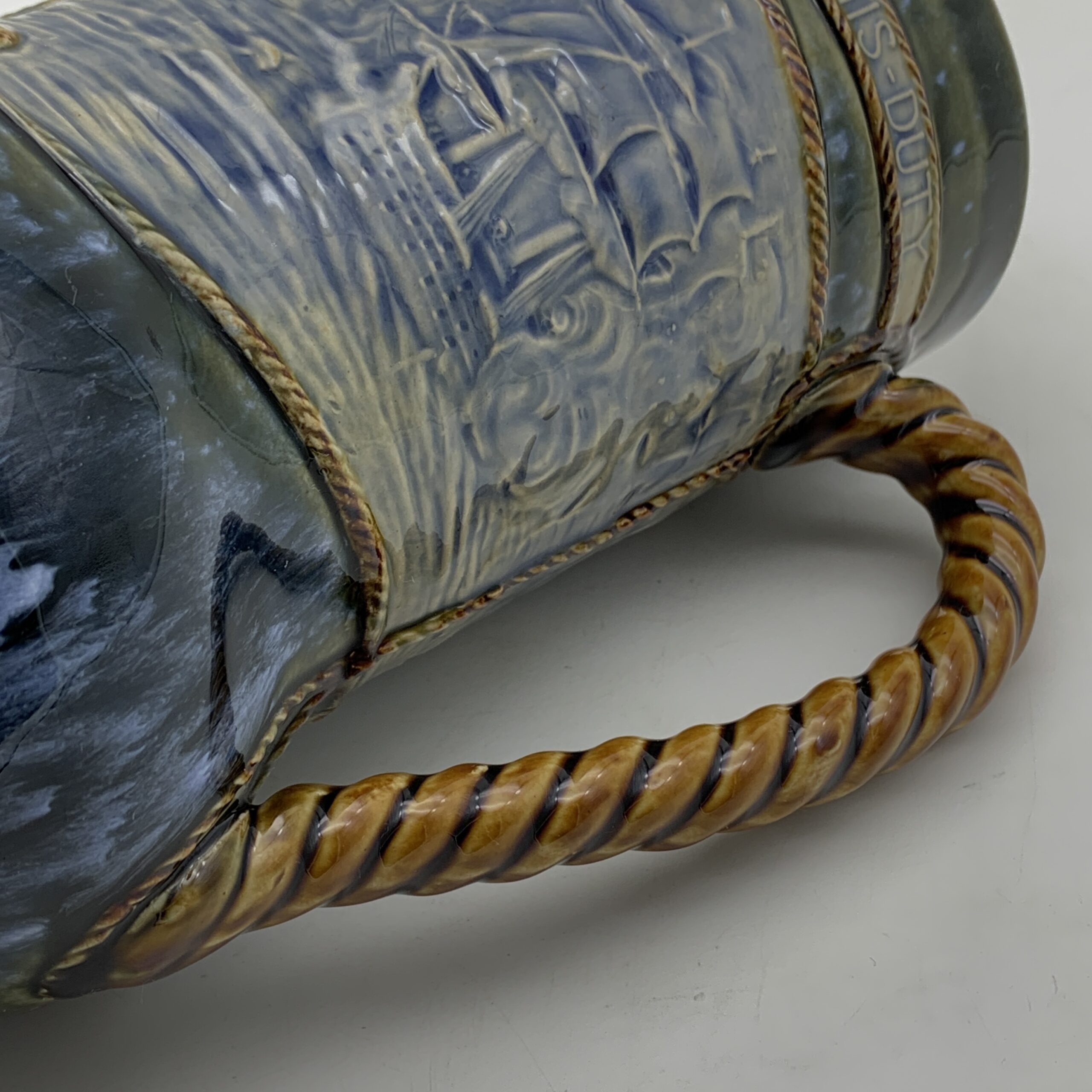 Large Royal Doulton ‘Lord Nelson - Trafalgar’ Jug (1905) - Image 11