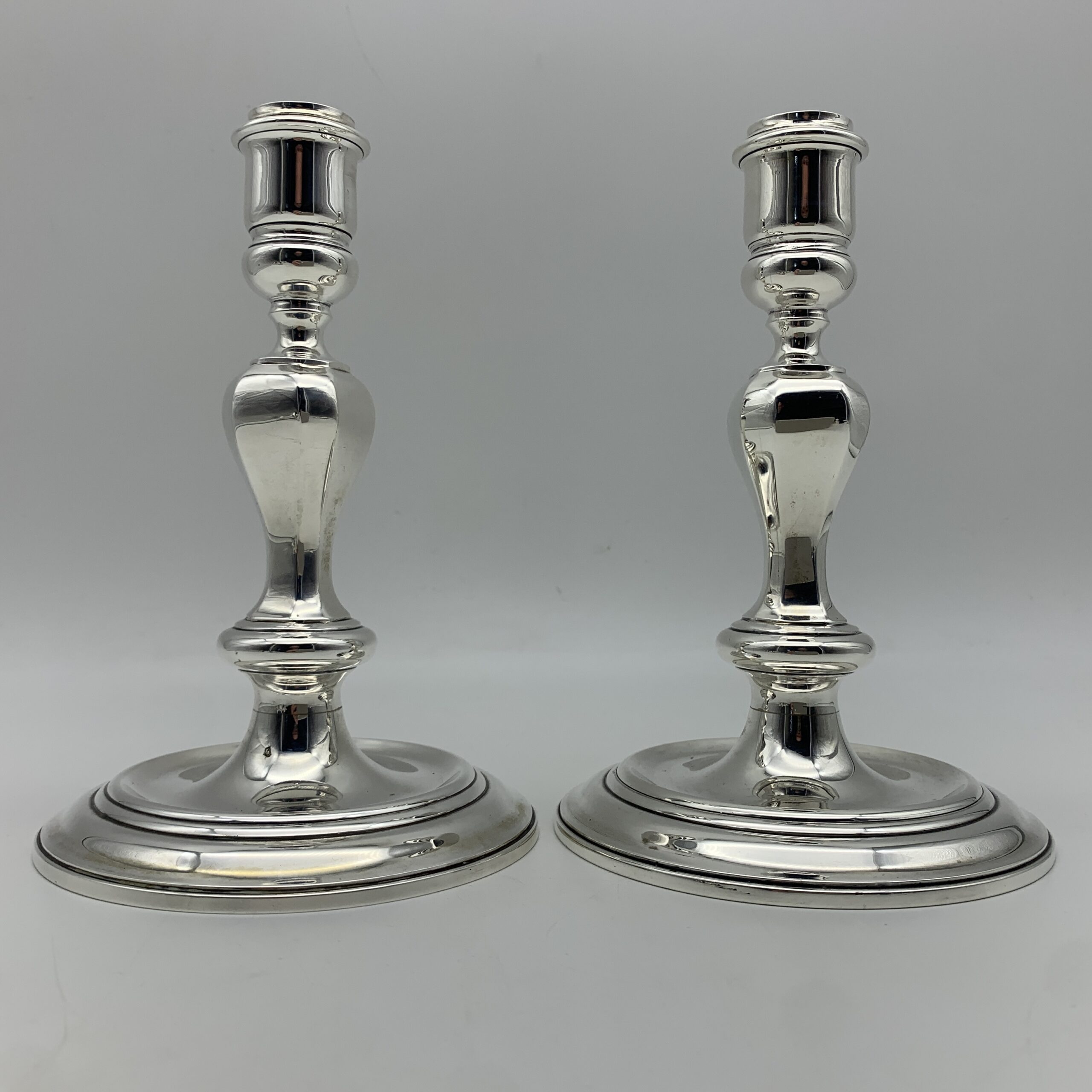Fabulous Pair of Sterling Silver Candelabra (Garrard & Co) - Image 4