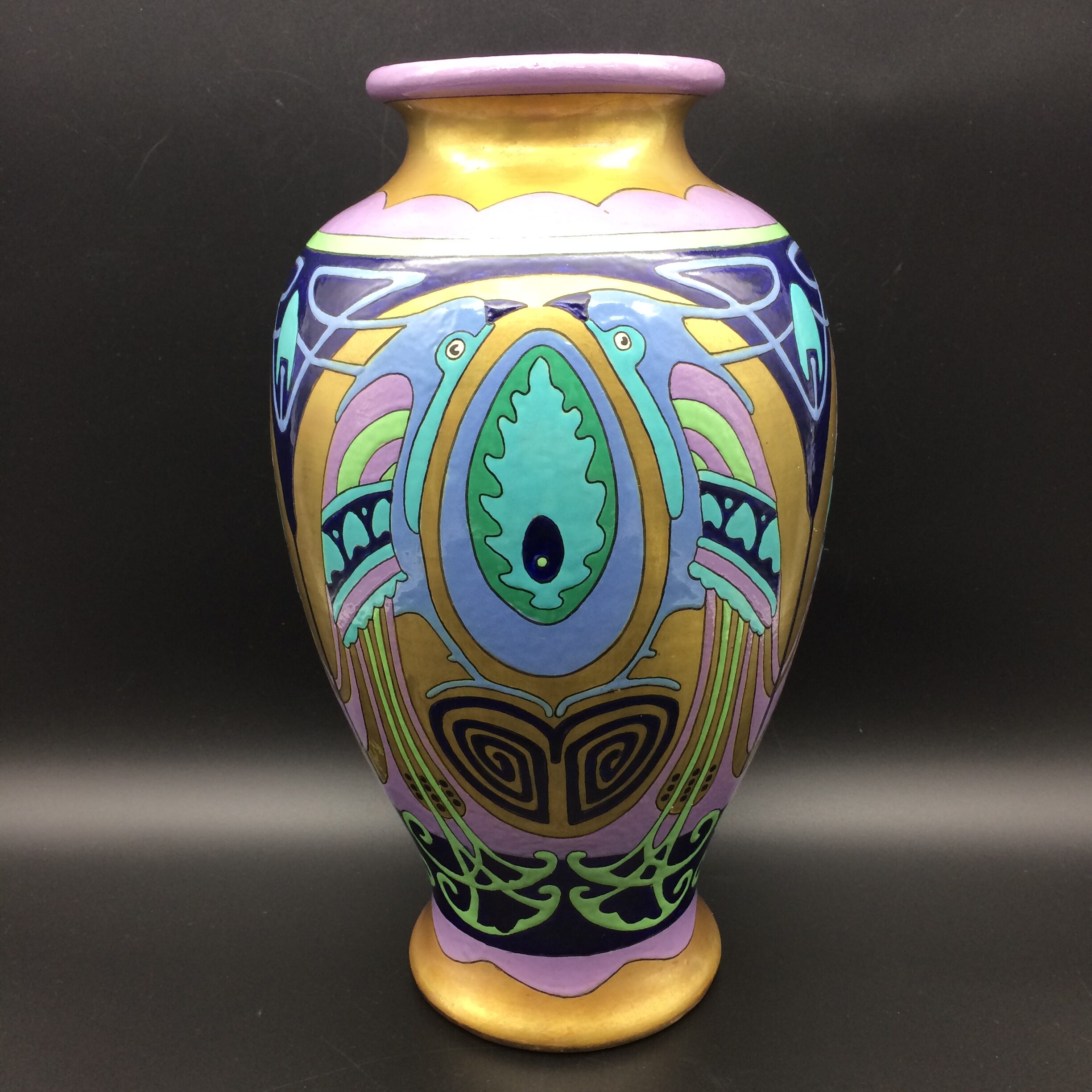 Large Japanese ‘Art Nouveau/Arts & Crafts’ Vase