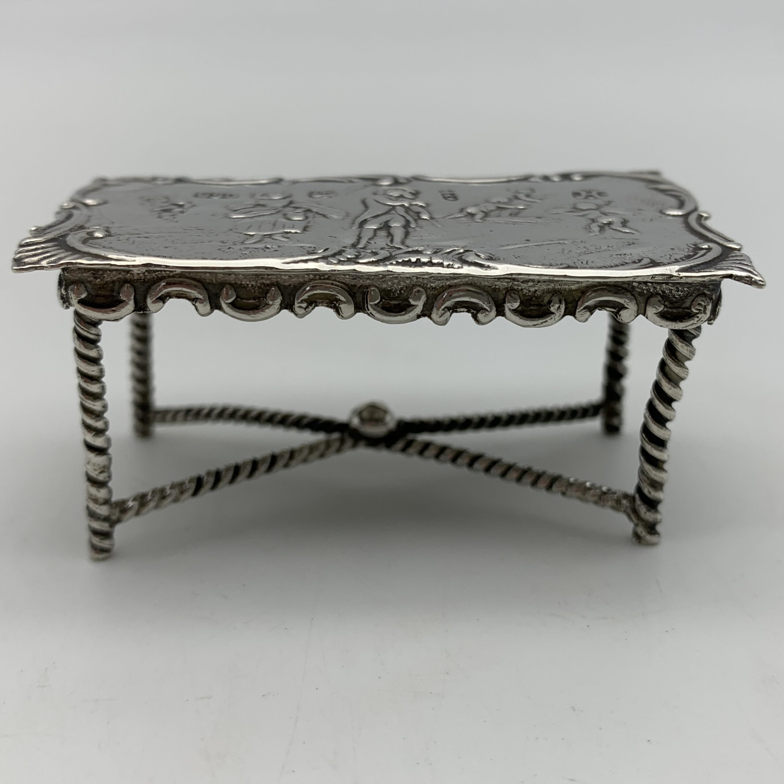 Victorian Silver Miniature ‘Dollhouse' Table (1897) - Image 5