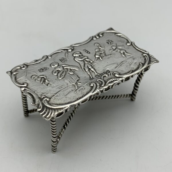 Victorian Silver Miniature ‘Dollhouse' Table (1897)