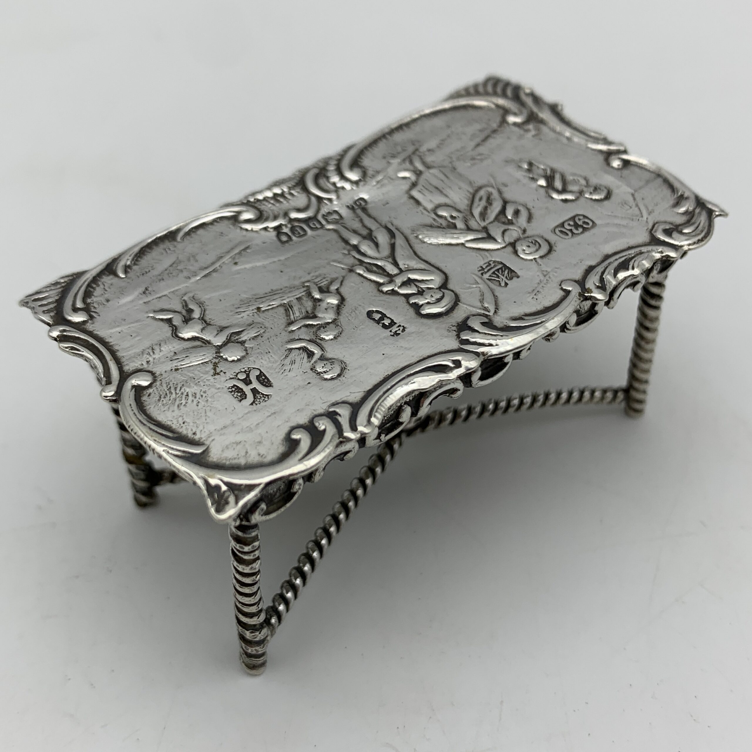 Victorian Silver Miniature ‘Dollhouse' Table (1897) - Image 7
