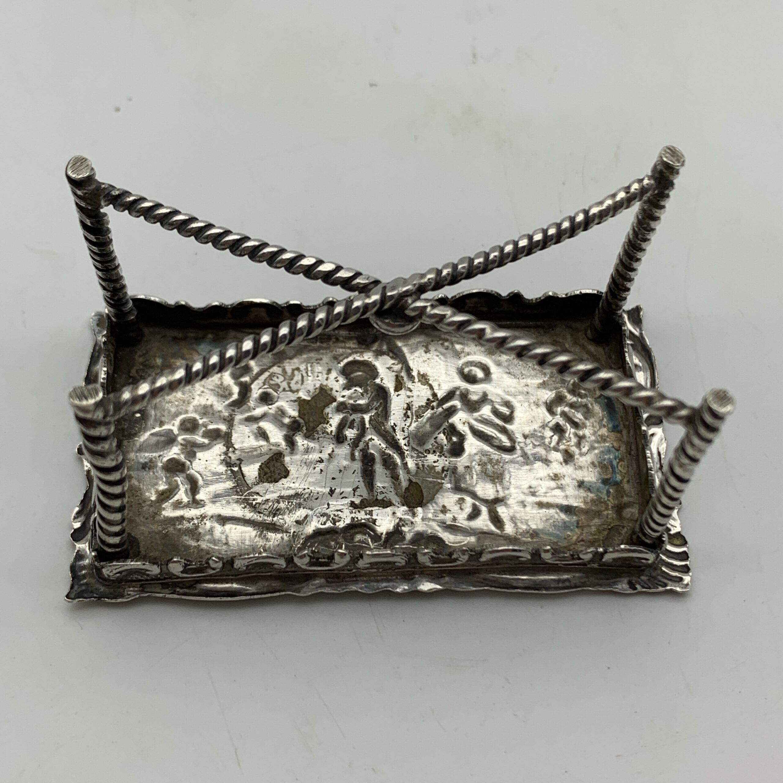 Victorian Silver Miniature ‘Dollhouse' Table (1897) - Image 9