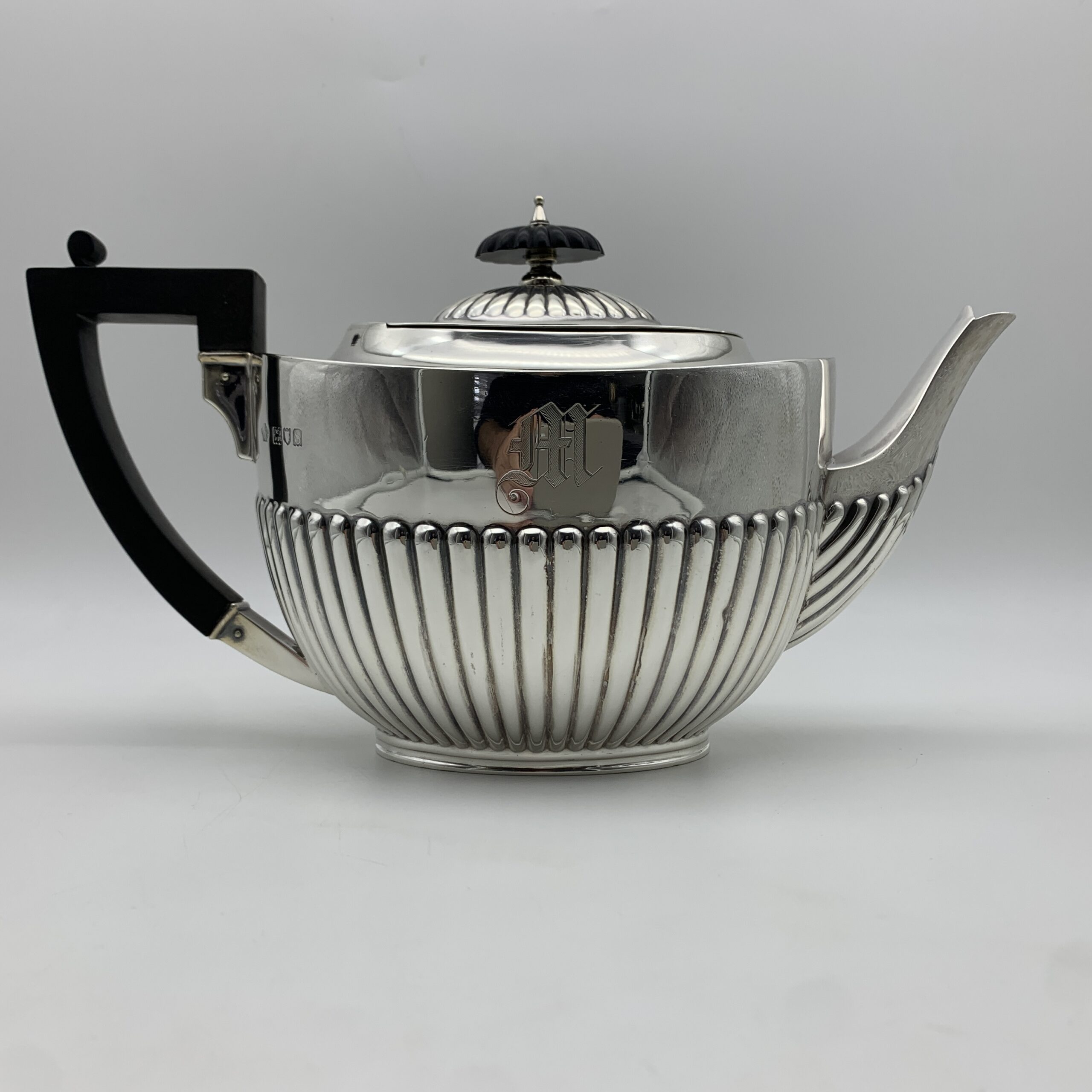Antique Sterling Silver Teapot (1913) - Image 2