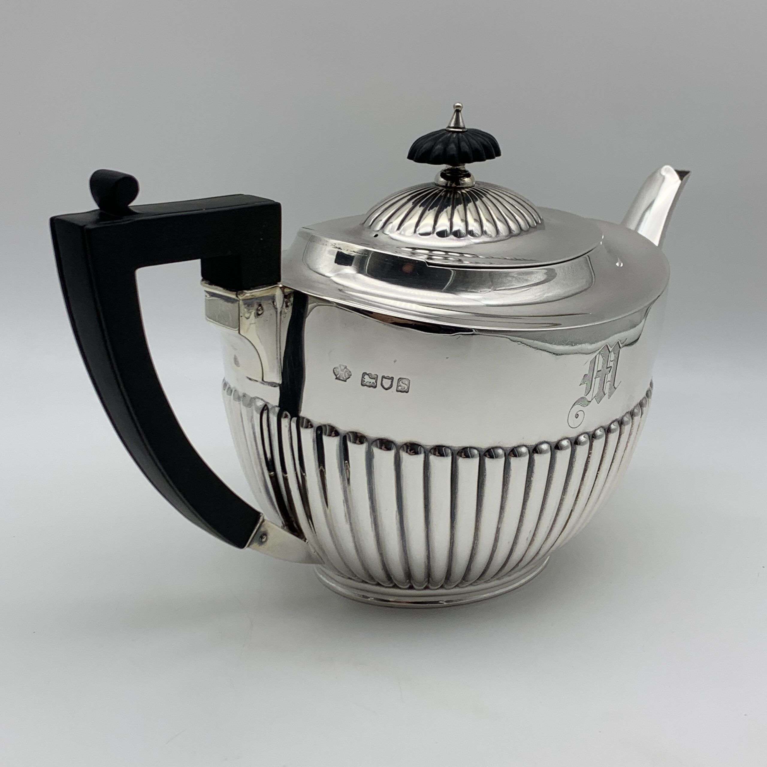 Antique Sterling Silver Teapot (1913) - Image 4