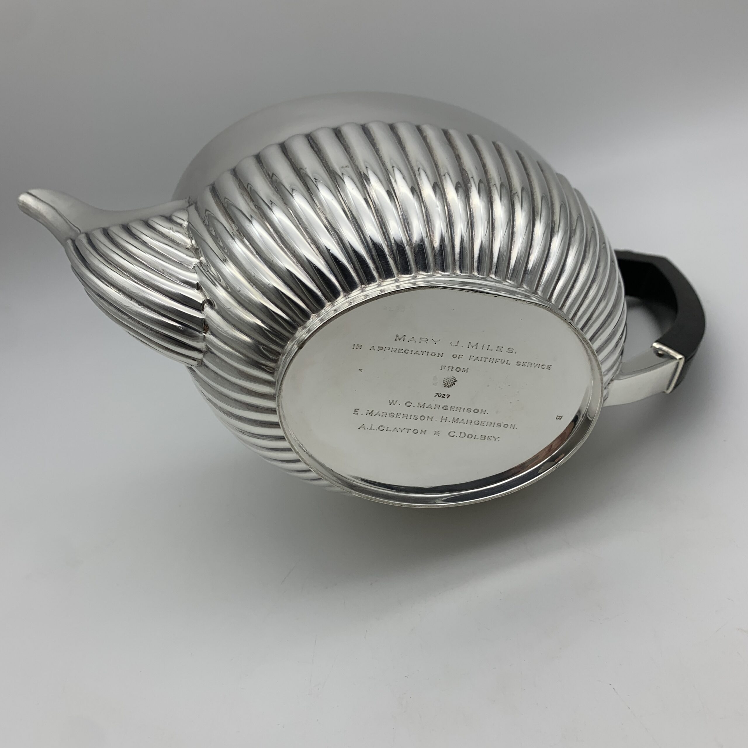 Antique Sterling Silver Teapot (1913) - Image 12
