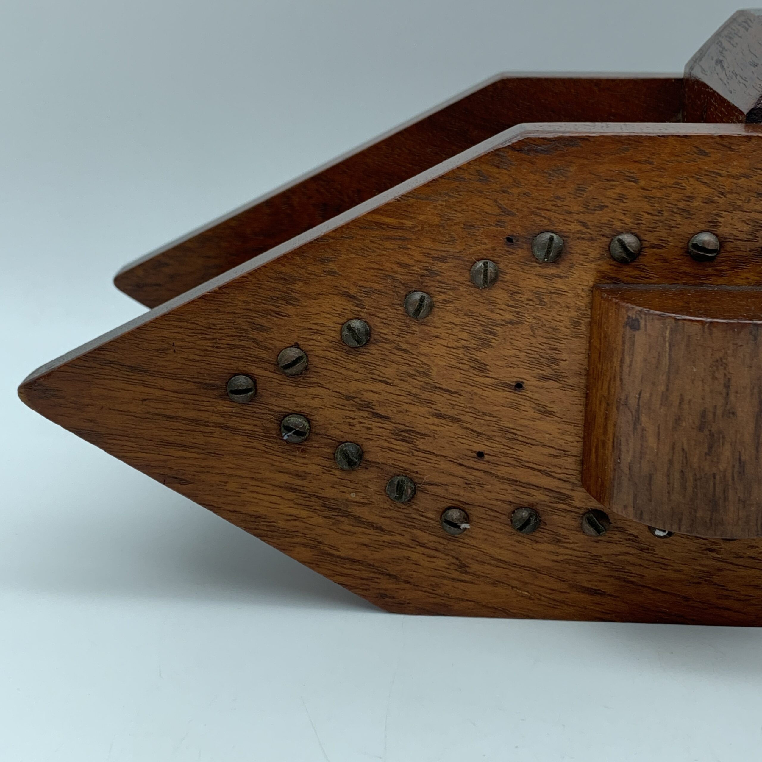 WW1 – Wooden ‘Trench Art’ Tank Money Box - Image 12