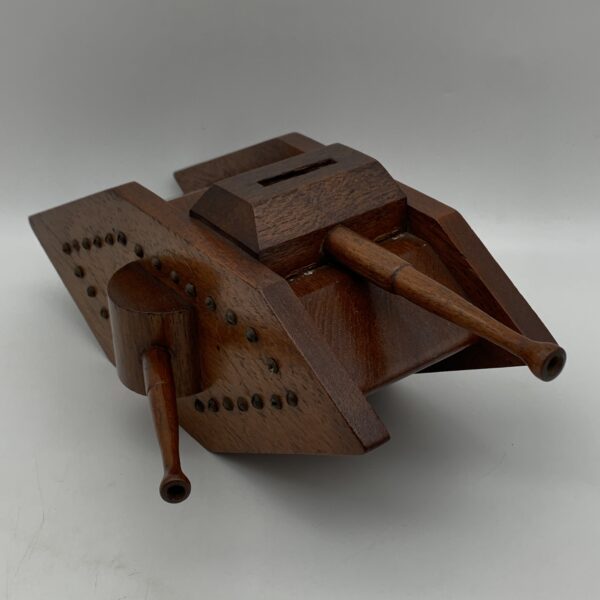 WW1 – Wooden ‘Trench Art’ Tank Money Box
