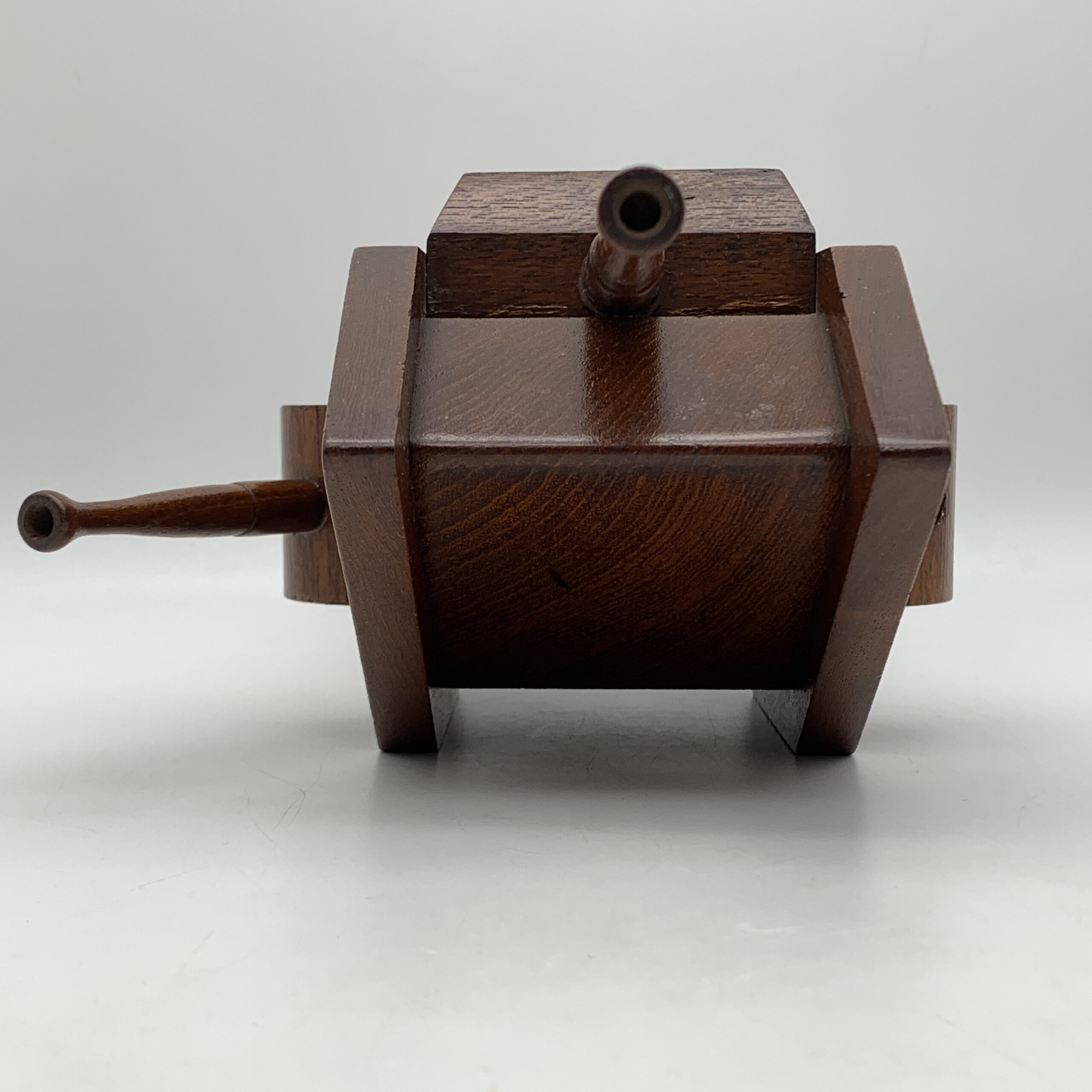 WW1 – Wooden ‘Trench Art’ Tank Money Box - Image 8