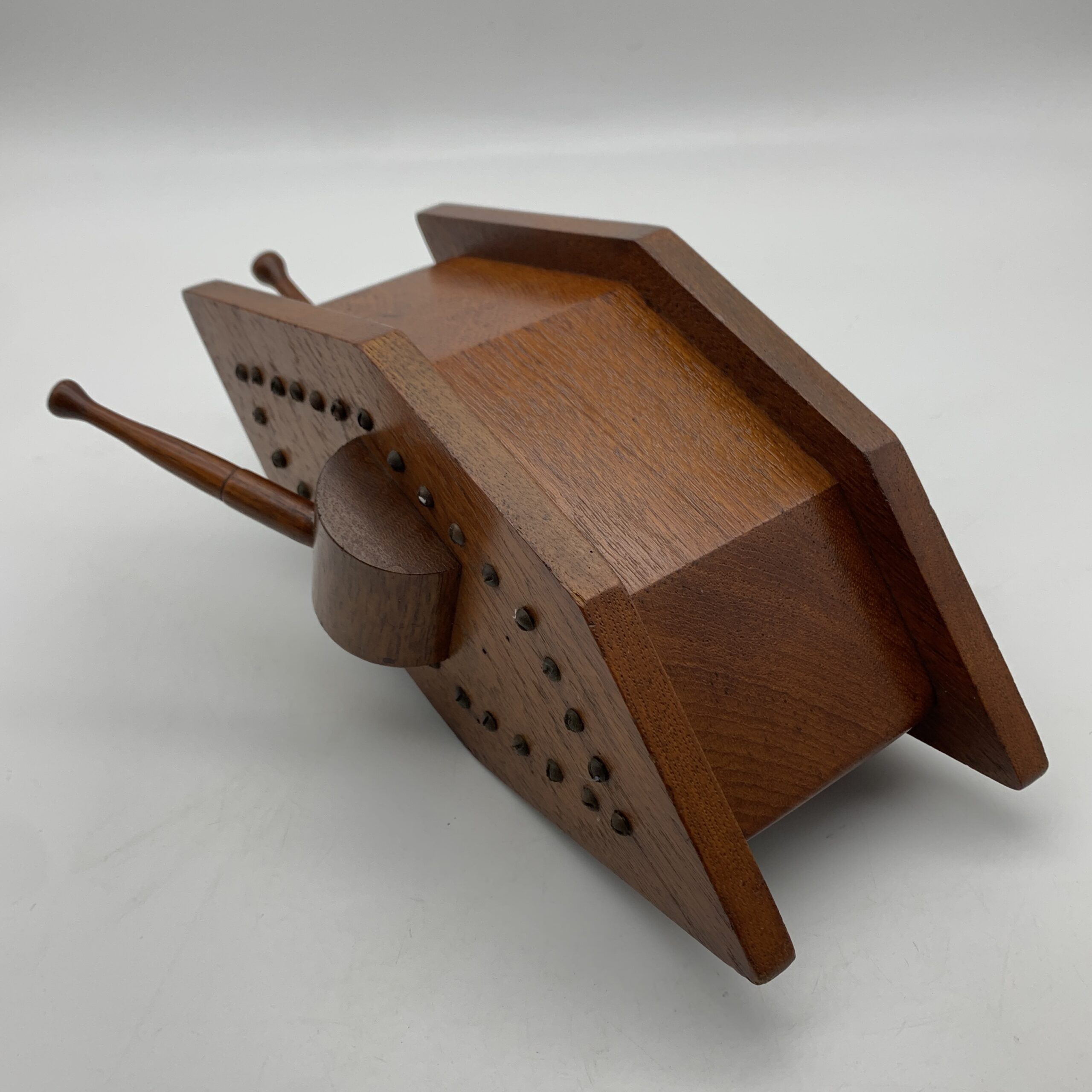 WW1 – Wooden ‘Trench Art’ Tank Money Box - Image 11