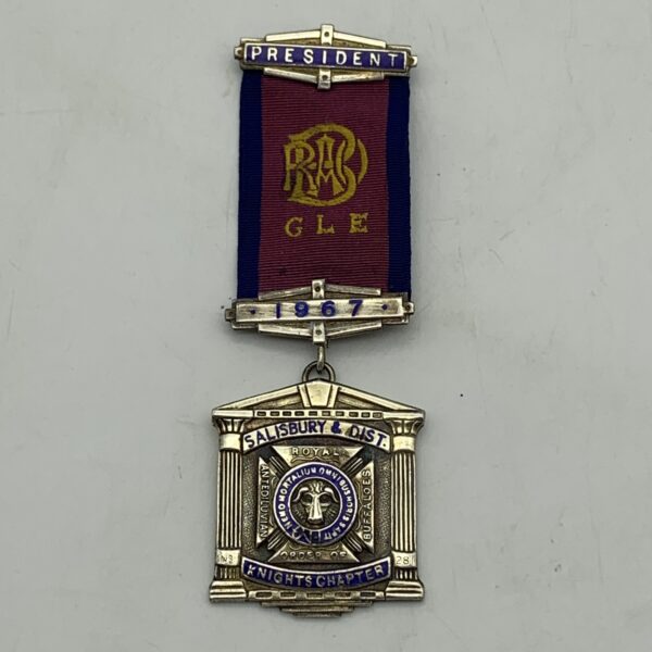 Rhodesia – Silver & Enamel 1967 ‘R.A.O.B.’ Medal (R.H. Mills)