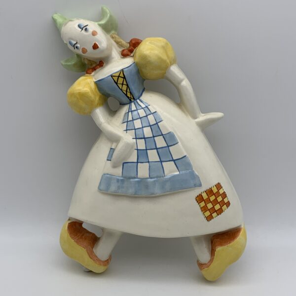 Art Deco ‘Crown Devon’ Nursery Wall Plaque (Dutch Girl)