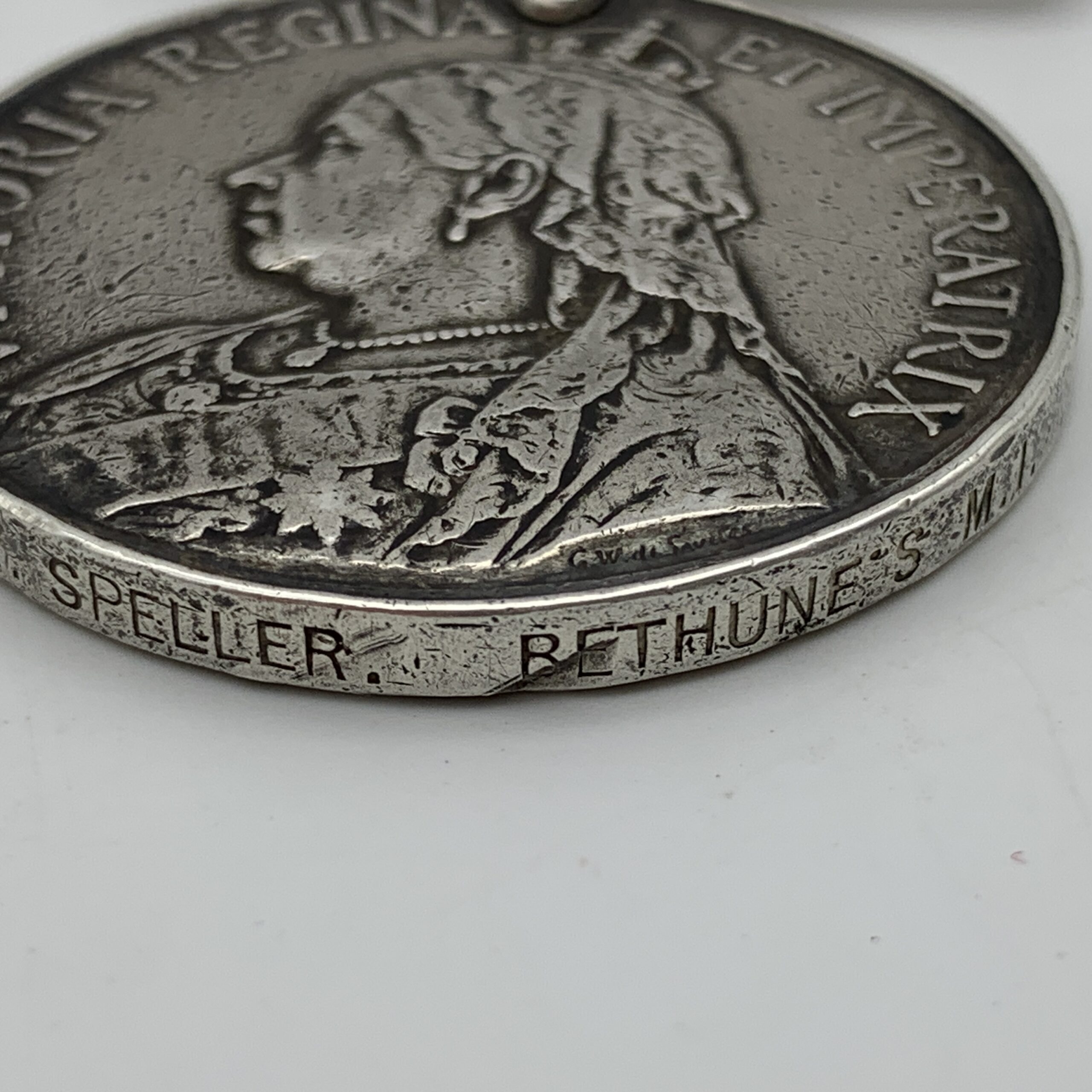 Boer War – Q.S.A. Medal ‘TPR. A. Speller’ (Bethune’s M.I.) - Image 3