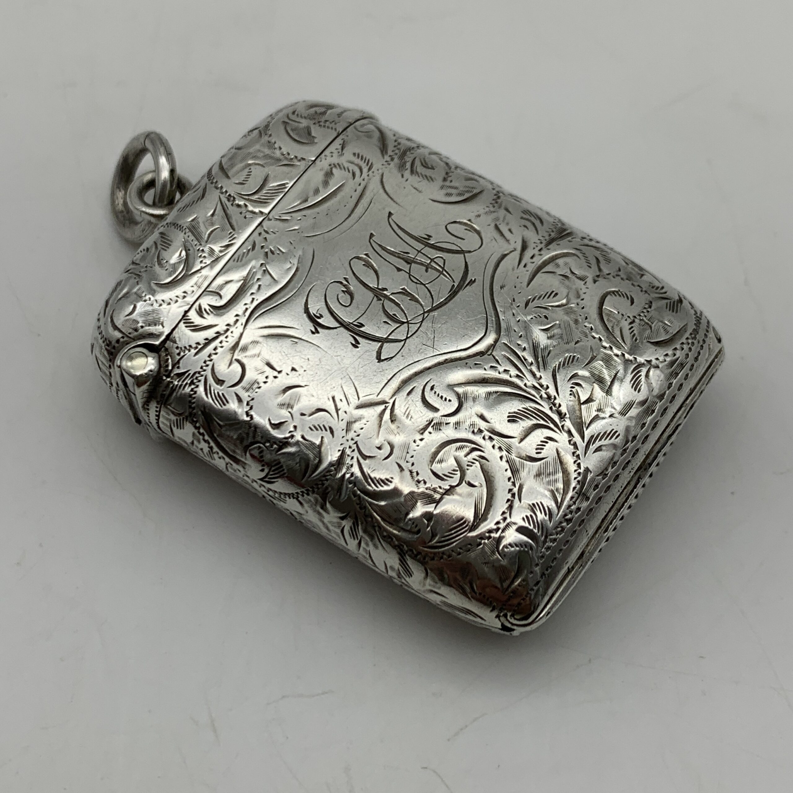 Antique Silver Vesta Case Combined With Hidden Photo Frame - Image 4