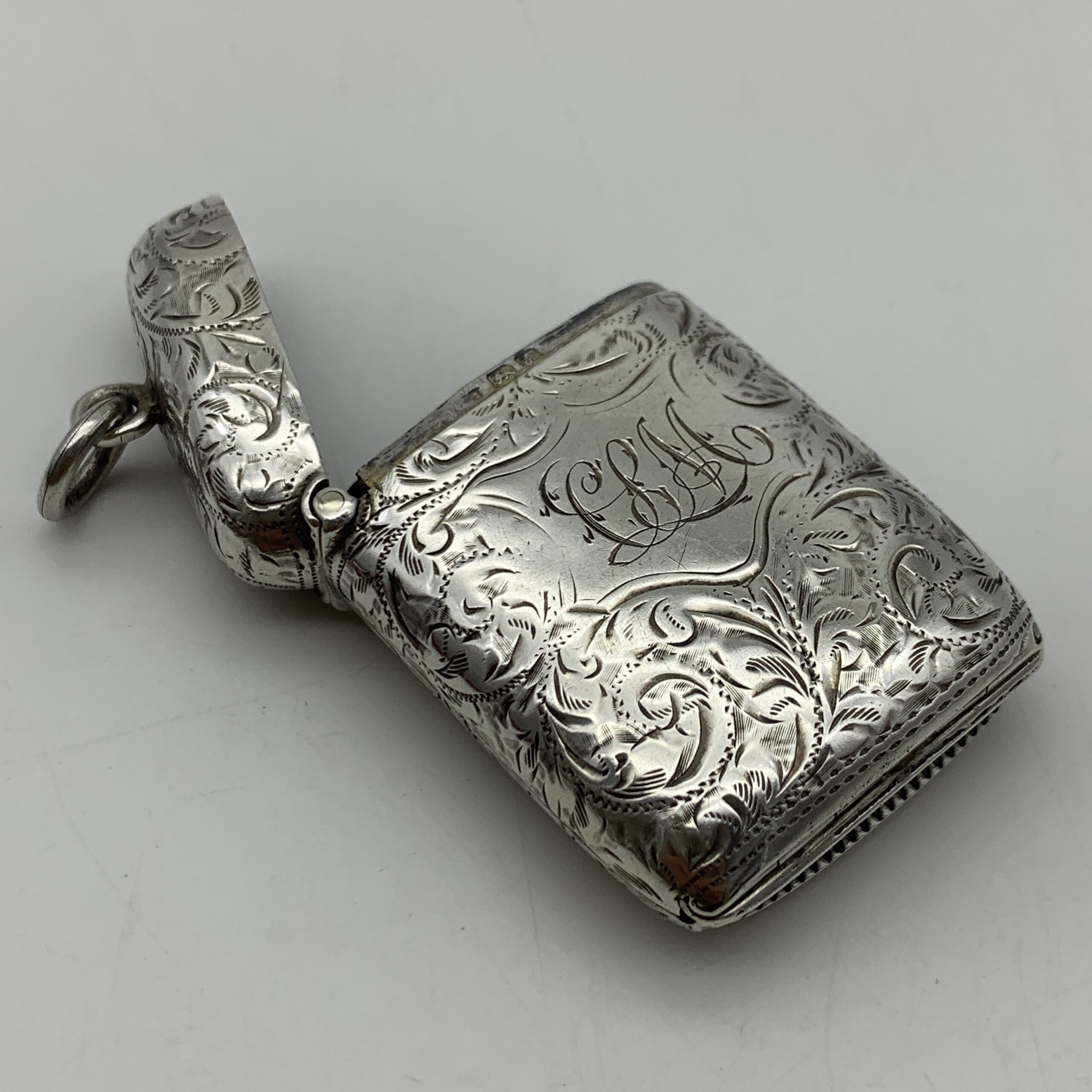 Antique Silver Vesta Case Combined With Hidden Photo Frame - Image 2