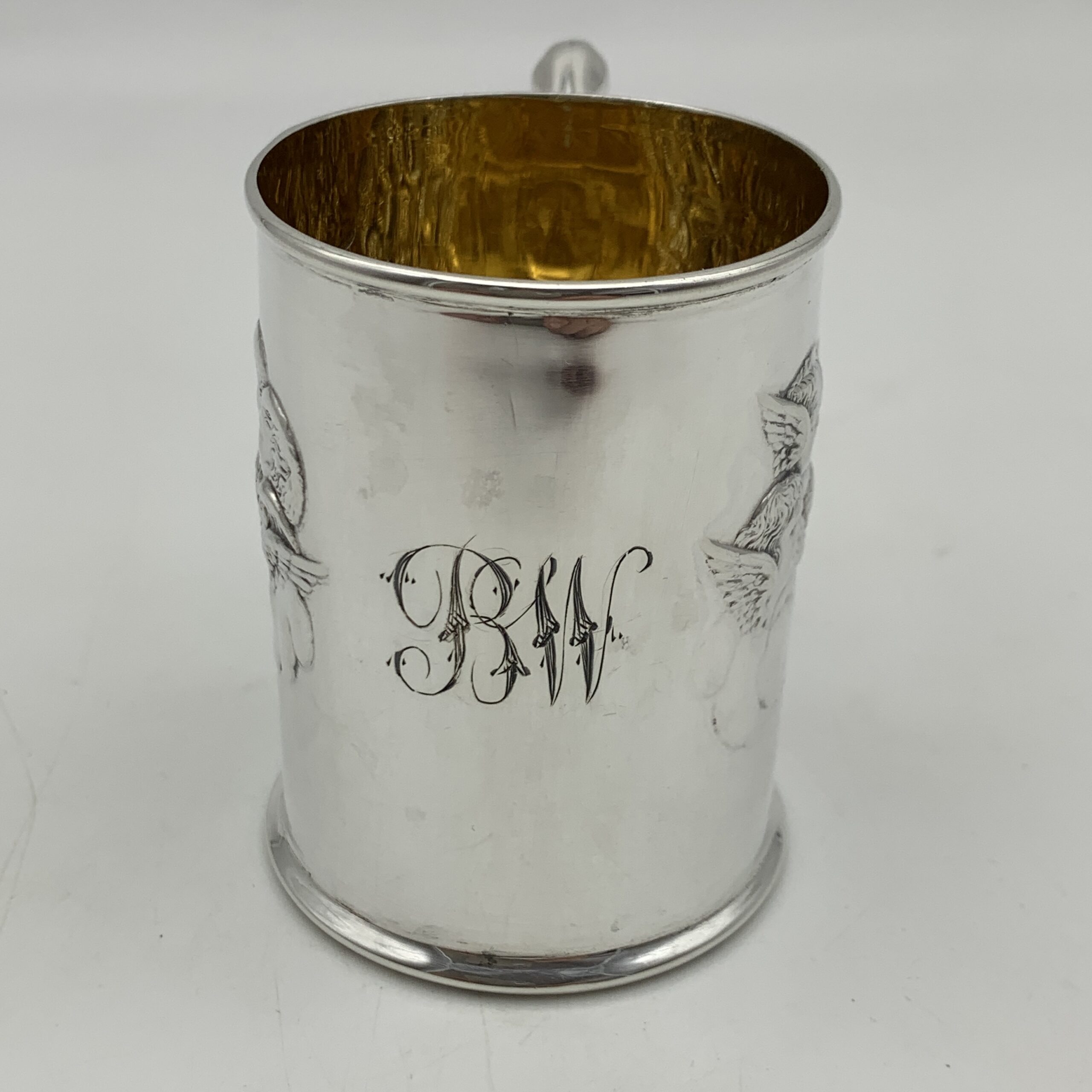 Antique Silver Christening Mug (Reynolds Angels) - Image 2
