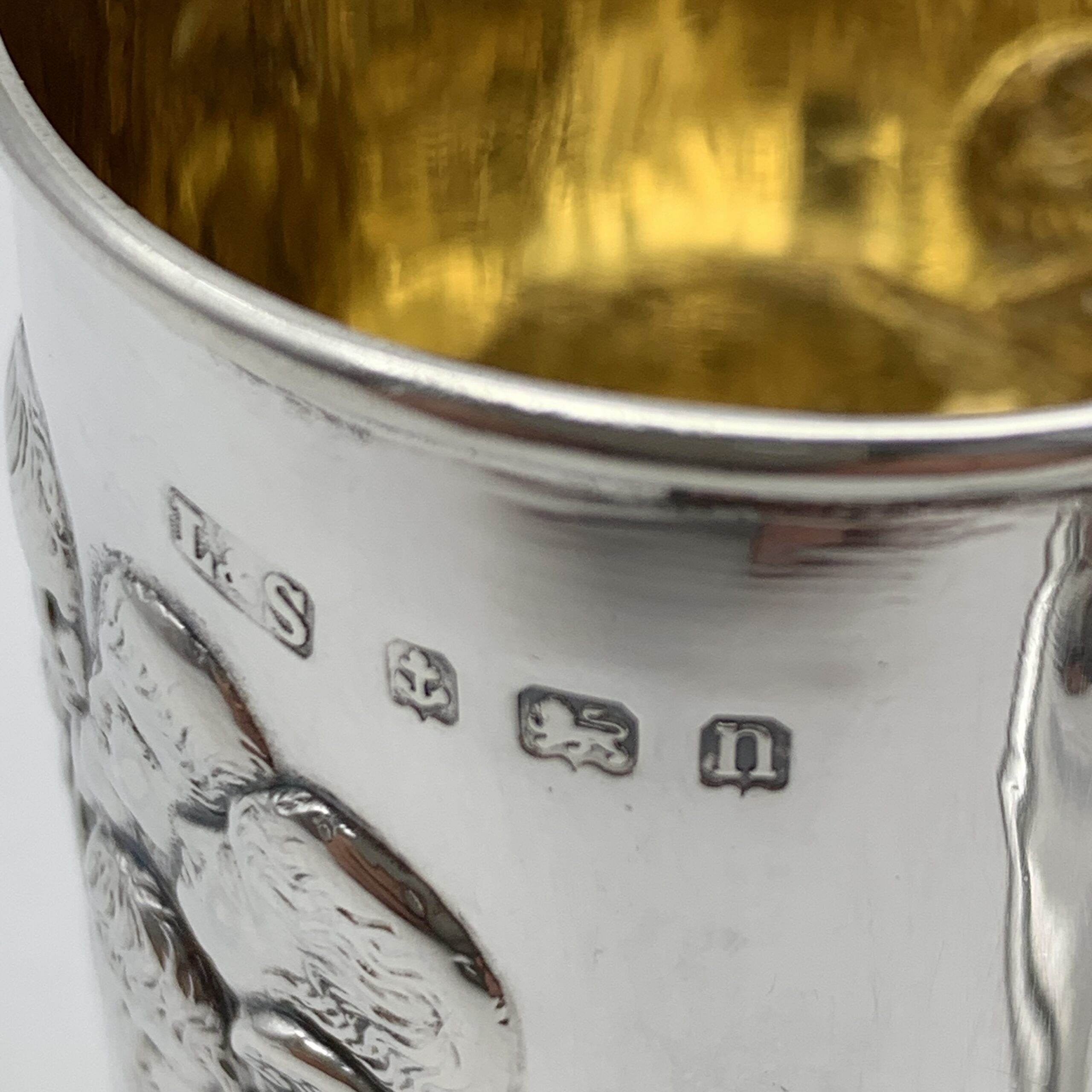 Antique Silver Christening Mug (Reynolds Angels) - Image 8