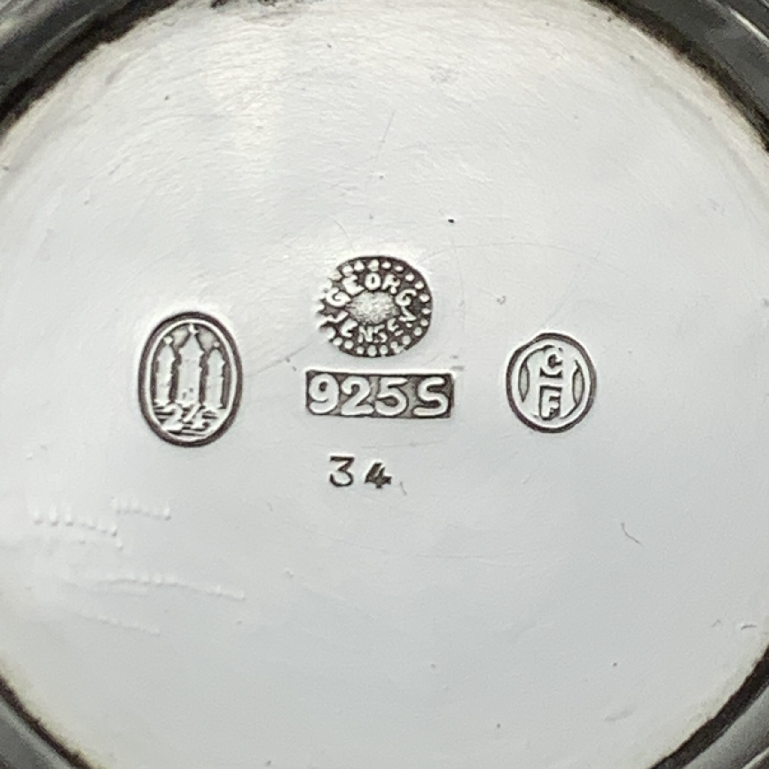 Antique ‘Georg Jensen’ Danish Silver Sugar Bowl - Image 7