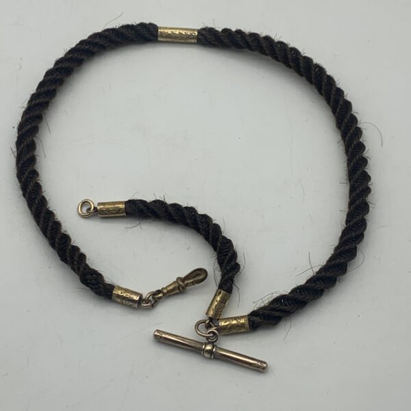 Victorian ‘Mourning - Woven Hair’ Watch Chain (C.1870/80)