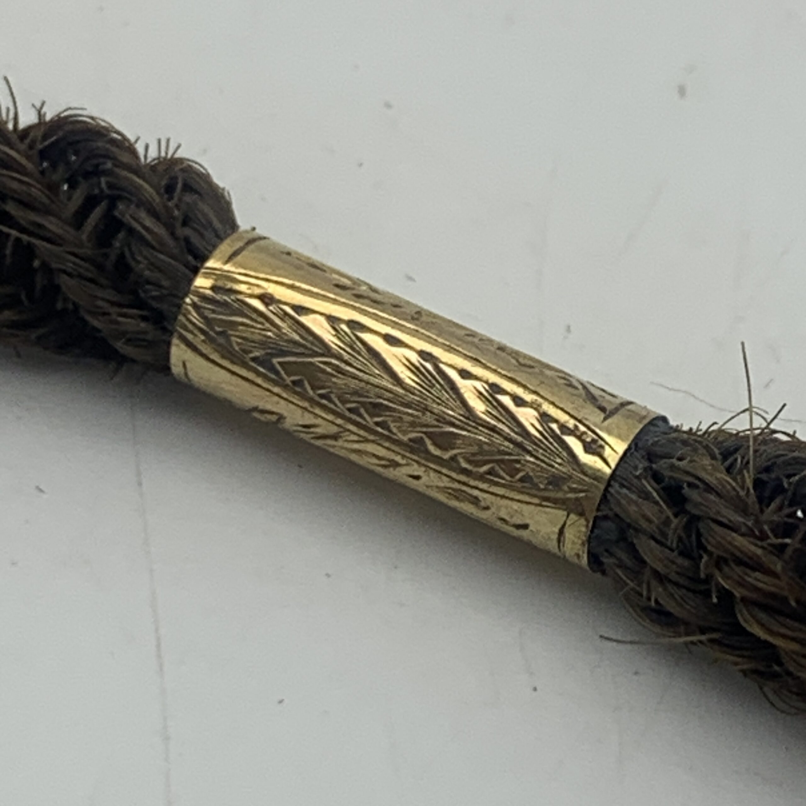 Victorian ‘Mourning - Woven Hair’ Watch Chain (C.1870/80) - Image 6