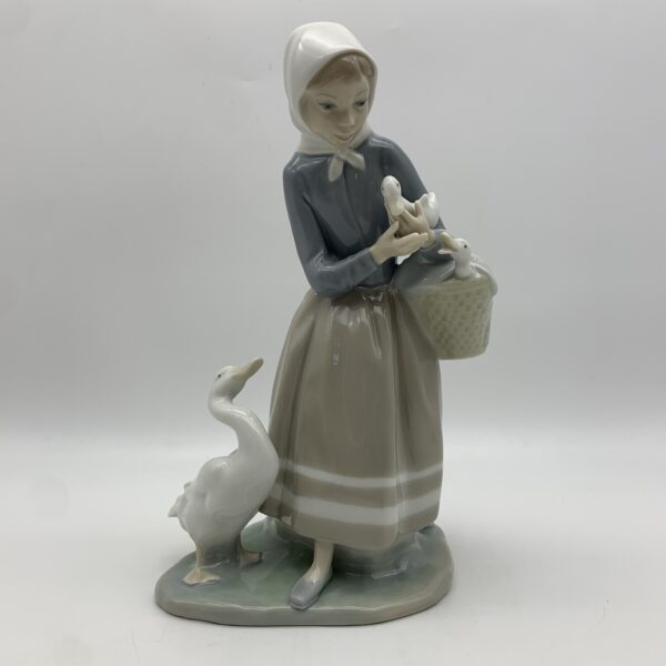 Early Lladro ‘Shepherdess with Ducks’ Figurine
