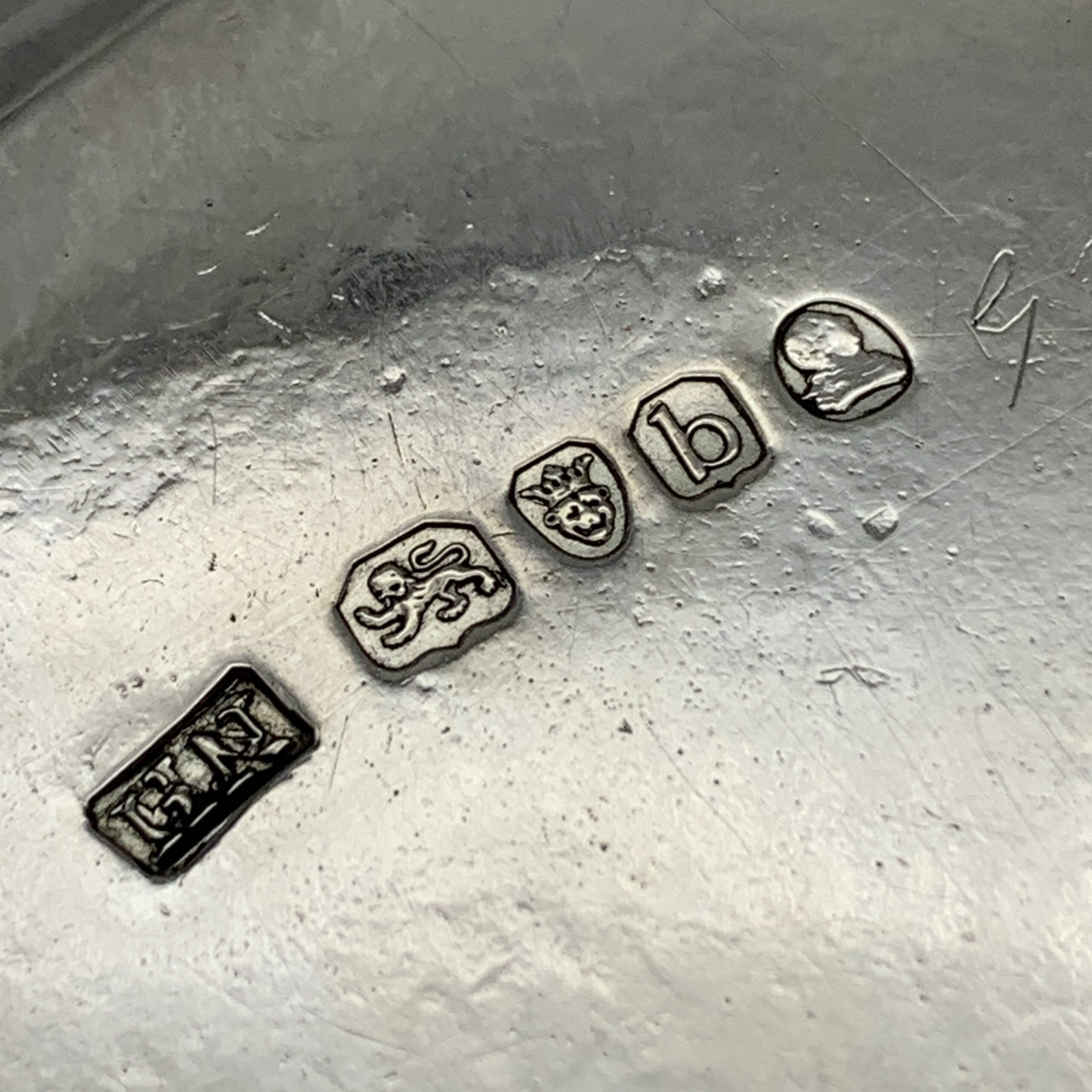 Georgian Silver Card Tray/Teapot Stand (Dated 1817) - Image 10