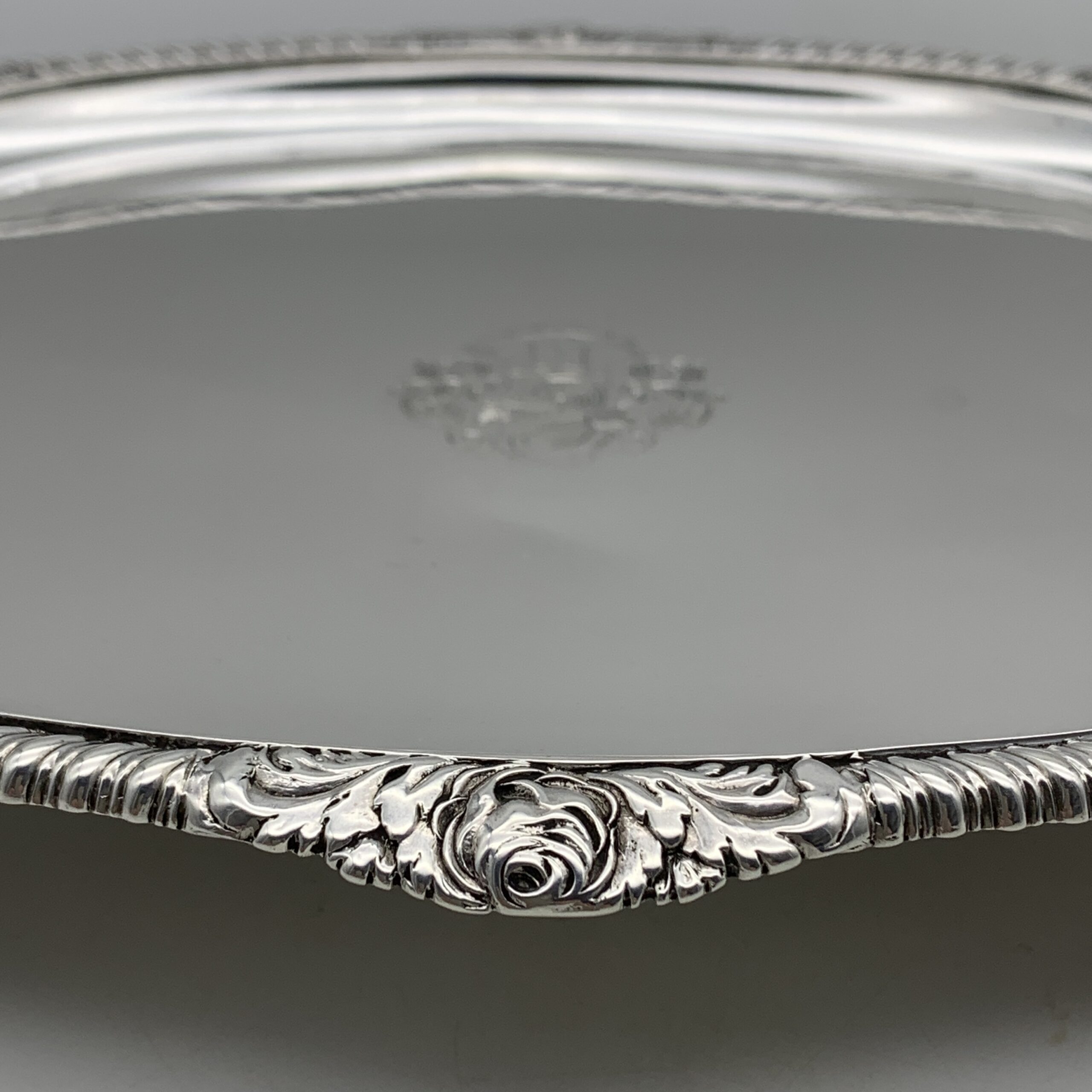 Georgian Silver Card Tray/Teapot Stand (Dated 1817) - Image 3