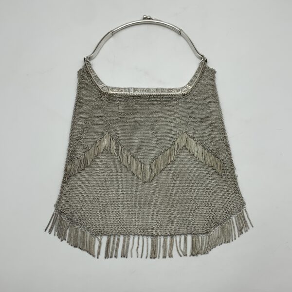 1920’s Solid Silver ‘Art Deco’ Mesh Evening Bag (510g)