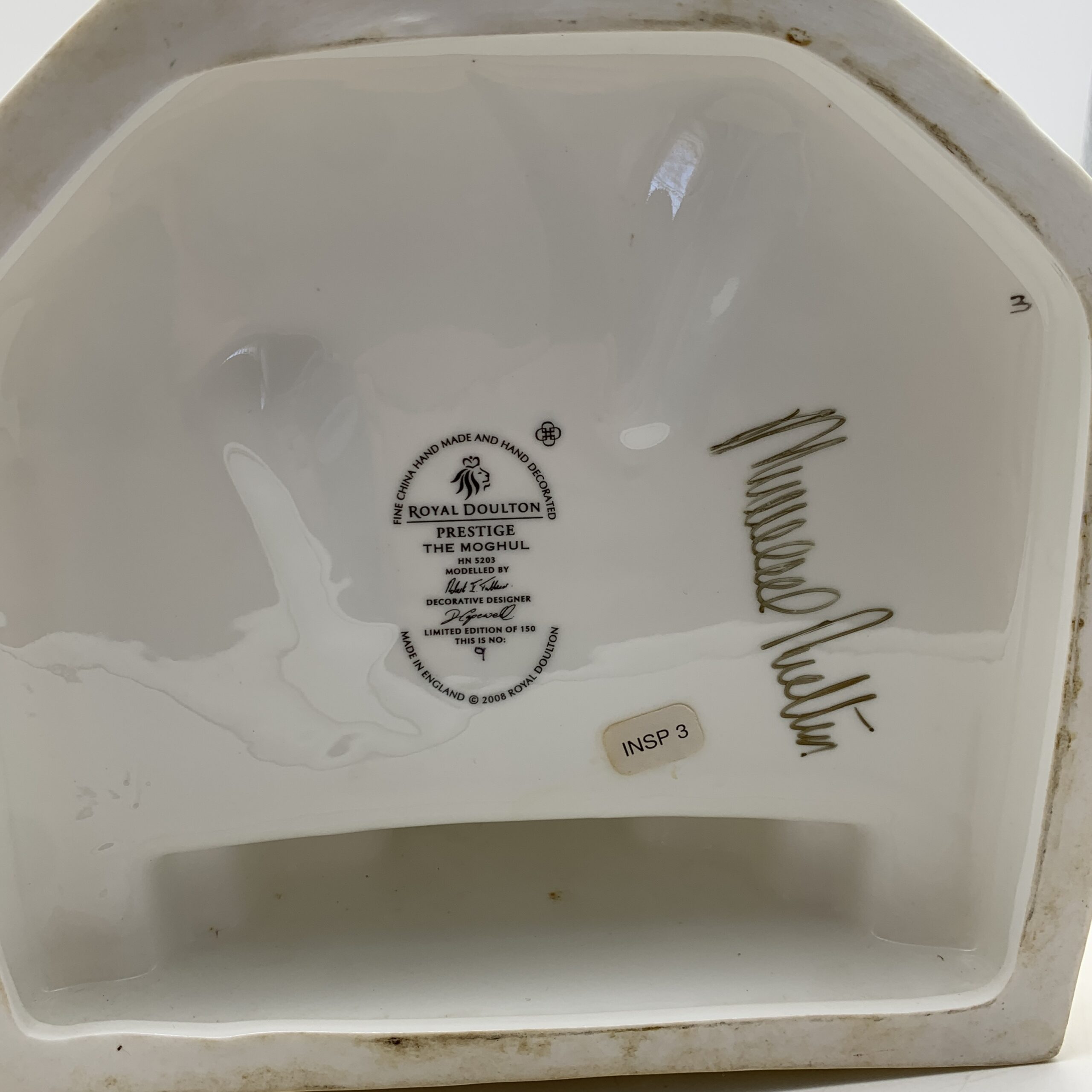 Very Rare Royal Doulton ‘The Moghul’ (HN5208) Figurine (Ltd. 9/150 - Signed By Michael Doulton) - Image 13