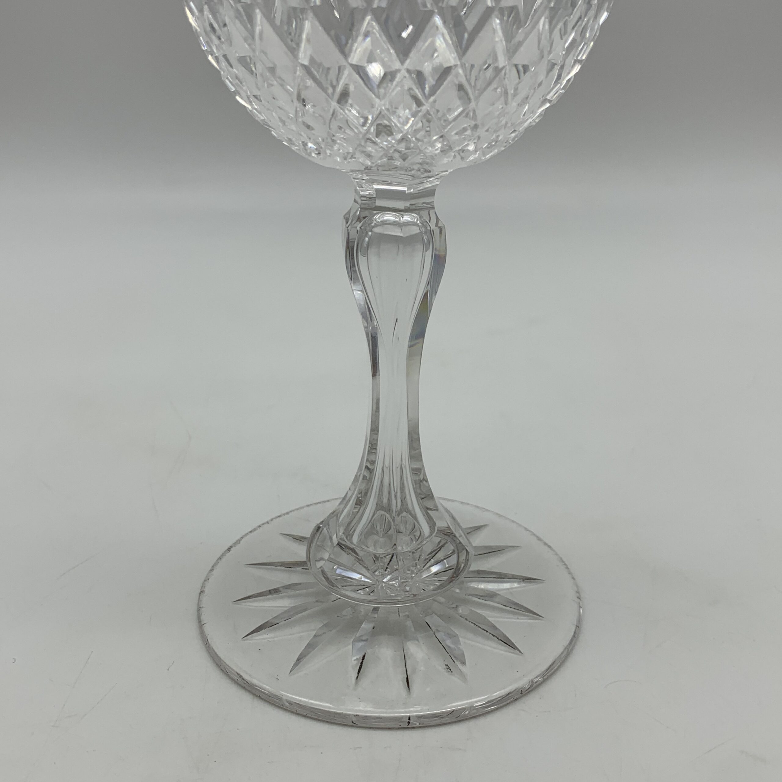 Wonderful Antique Engraved Cut-Crystal Wine Goblet (Stourbridge Glass) - Image 10