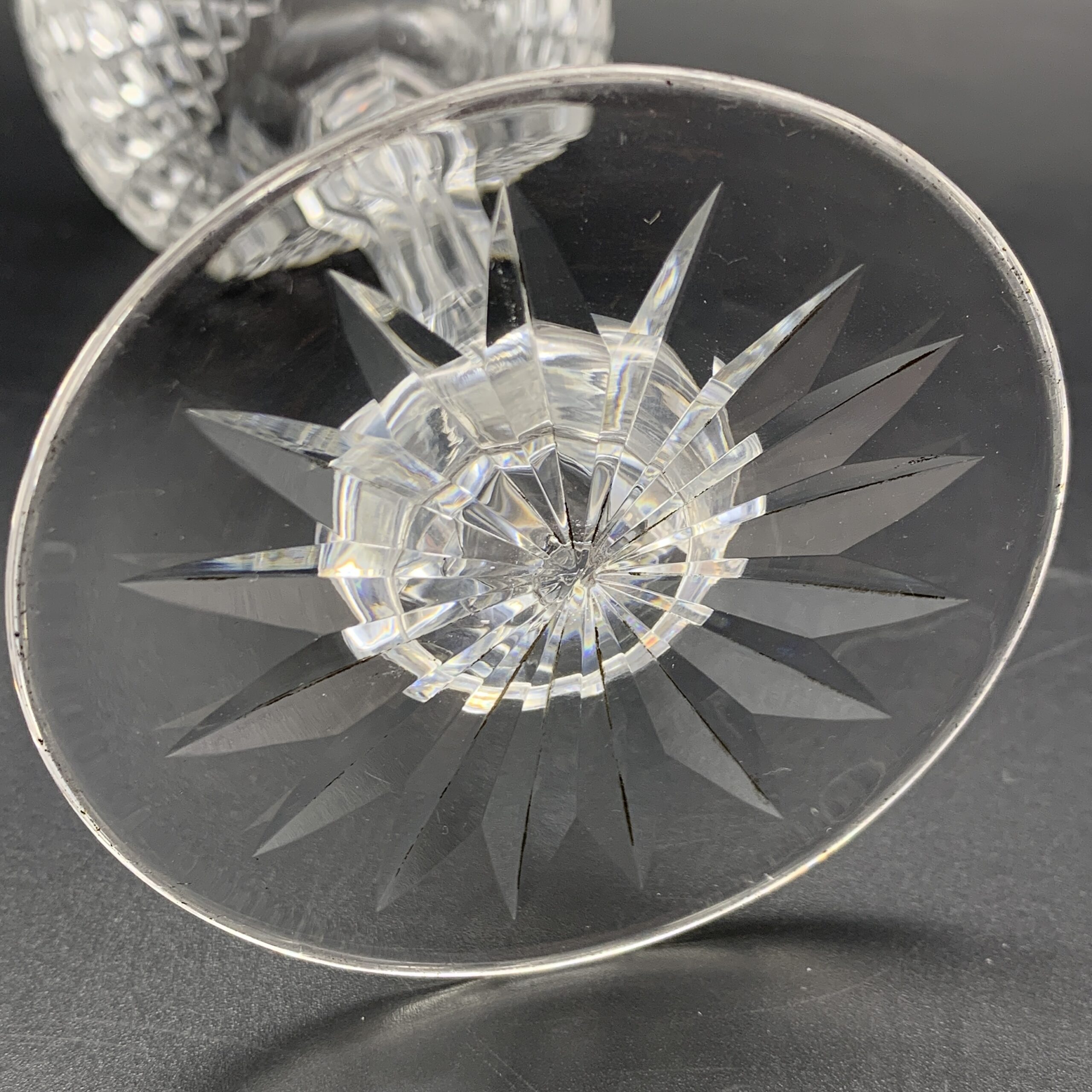 Wonderful Antique Engraved Cut-Crystal Wine Goblet (Stourbridge Glass) - Image 11