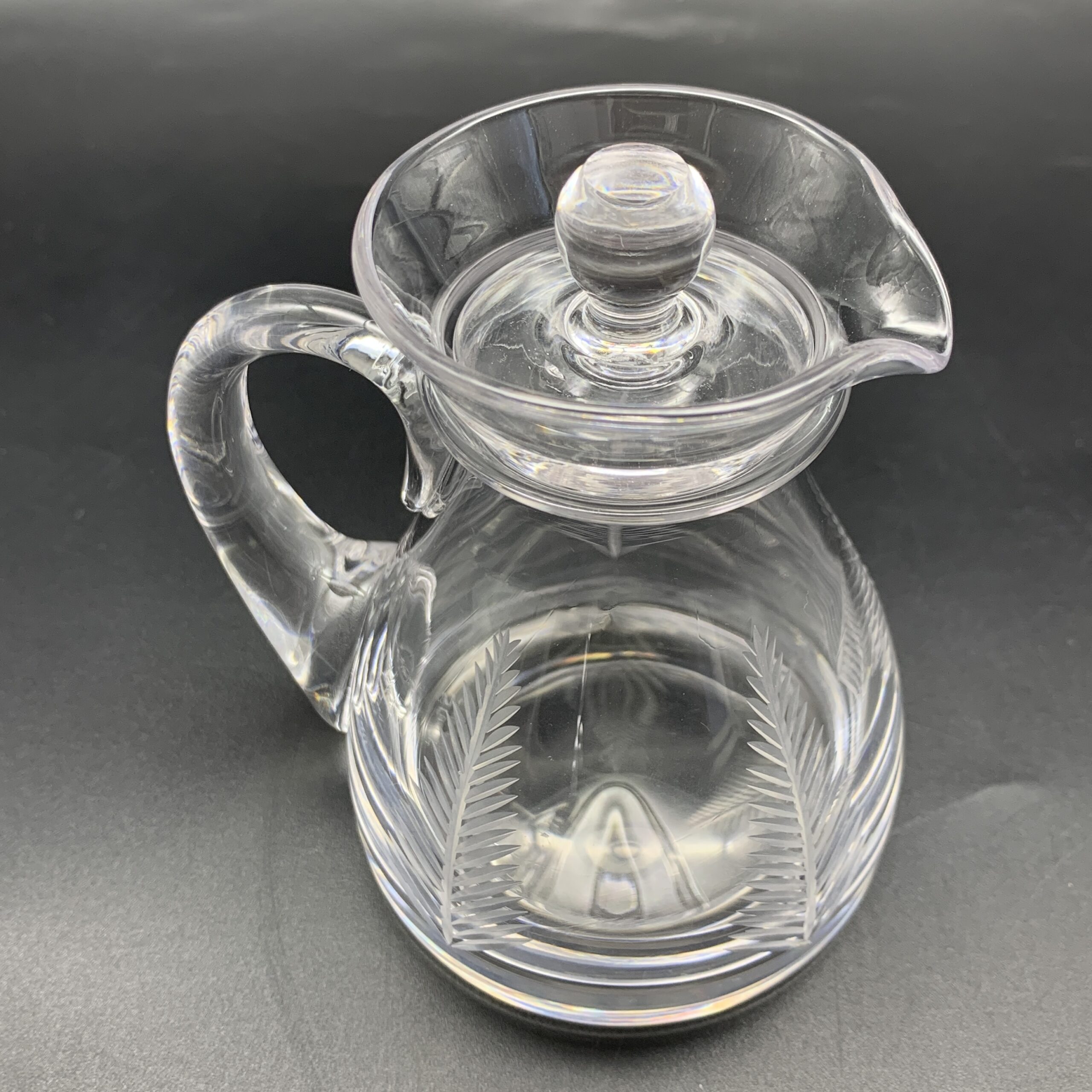 Small ‘Stuart Crystal’ Lidded Jug (Fern Pattern) - Image 4