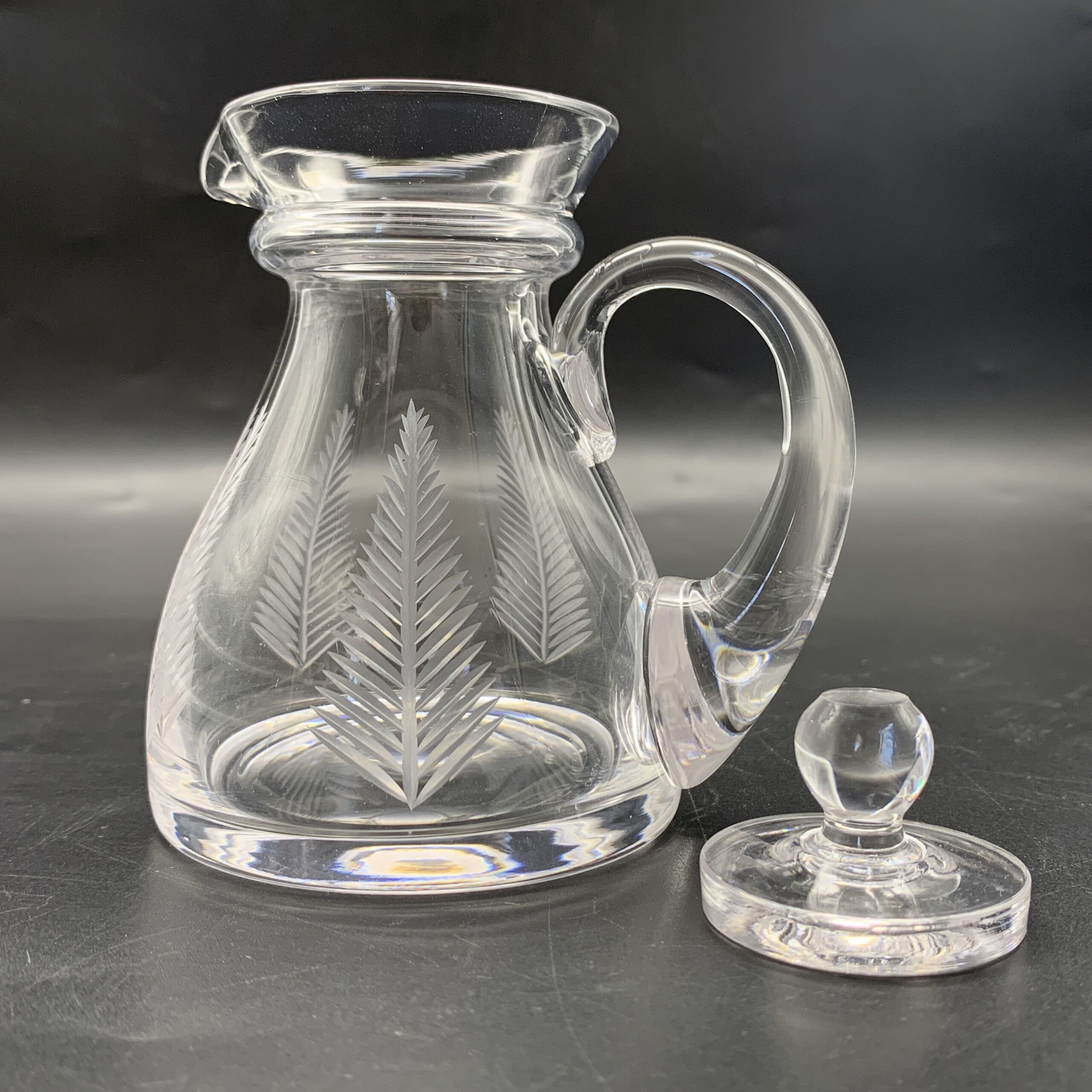 Small ‘Stuart Crystal’ Lidded Jug (Fern Pattern) - Image 3