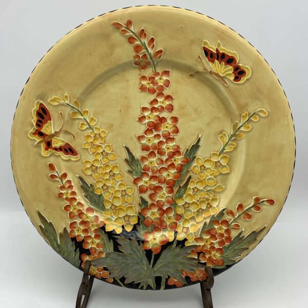 Lovely 1930/40’s ‘Maling’ Plate with Butterfly’s