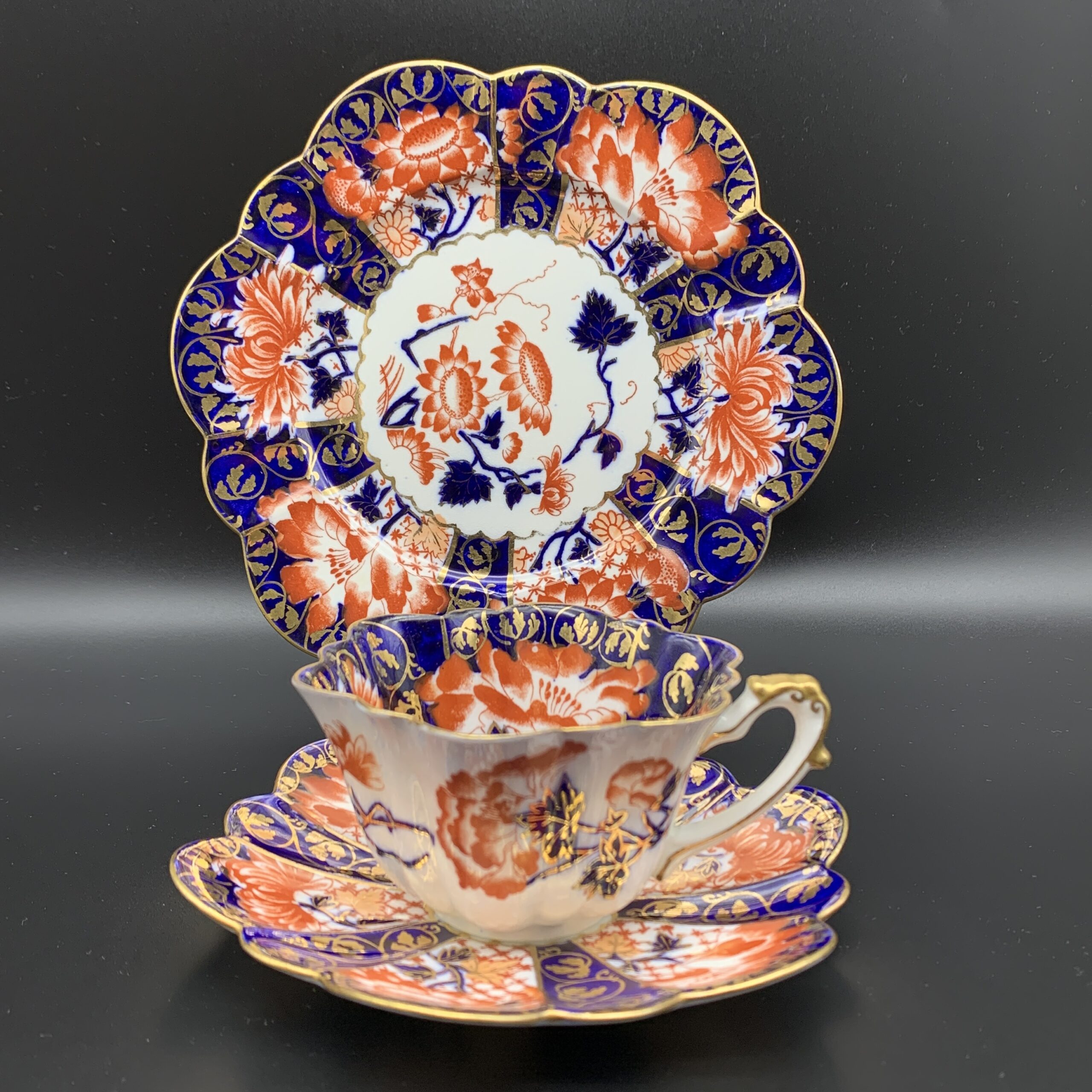 Victorian ‘Wileman Foley’ Empire Shape Trio (Pre-Shelley)