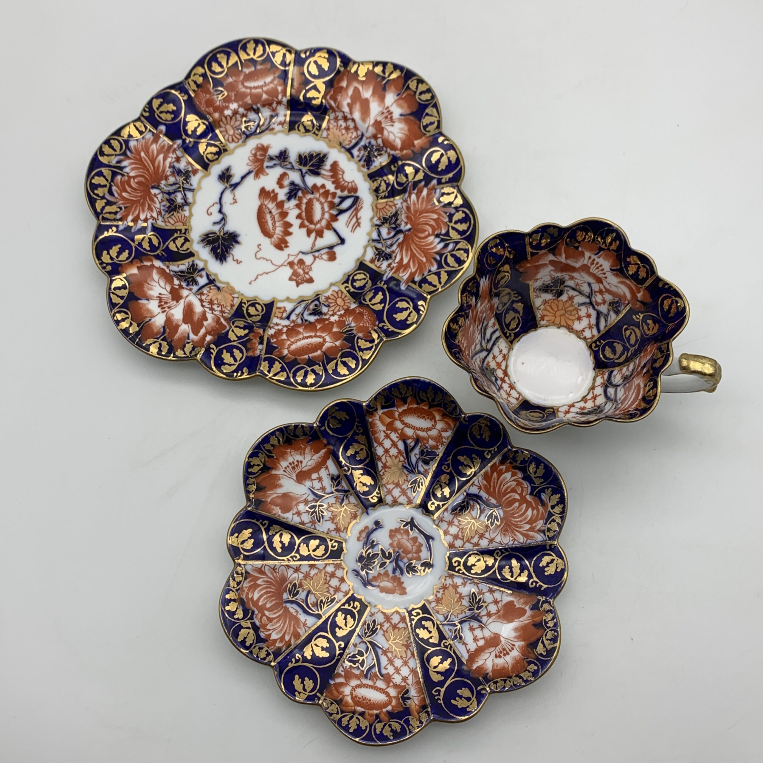 Victorian ‘Wileman Foley’ Empire Shape Trio (Pre-Shelley) - Image 2