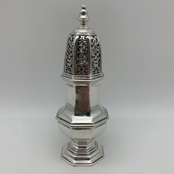 Rare Georgian Solid Silver Sugar Caster (1728)