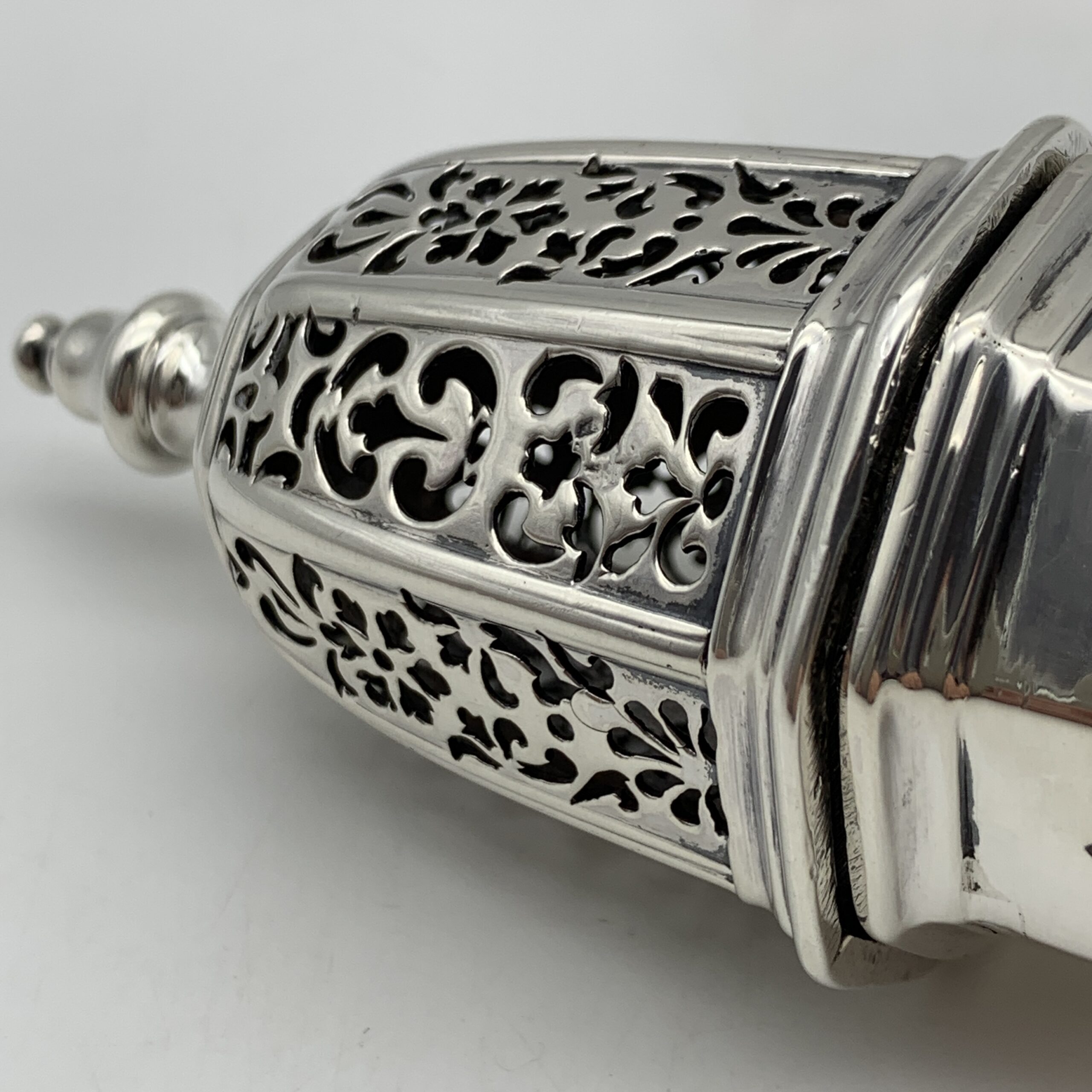 Rare Georgian Solid Silver Sugar Caster (1728) - Image 10