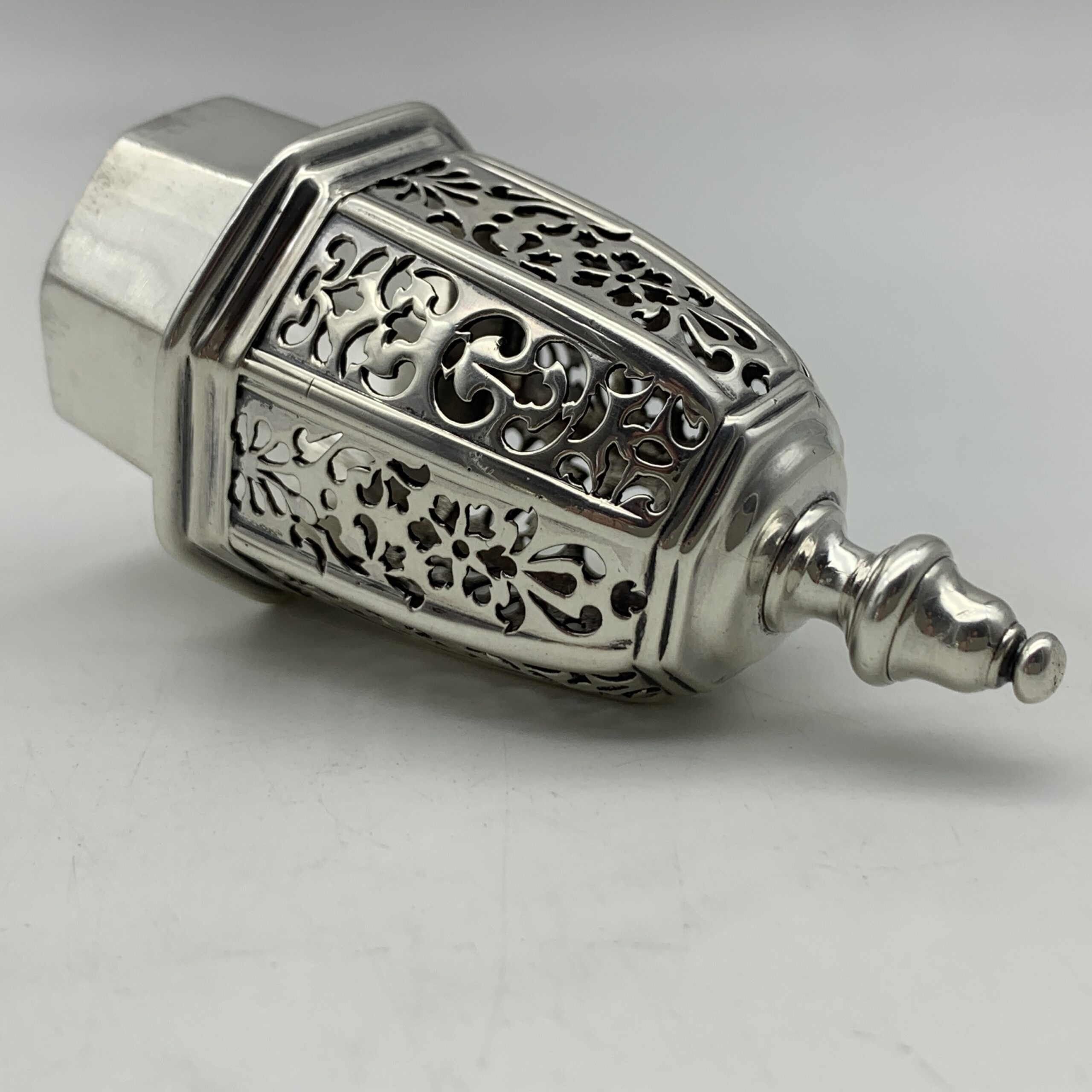 Rare Georgian Solid Silver Sugar Caster (1728) - Image 8