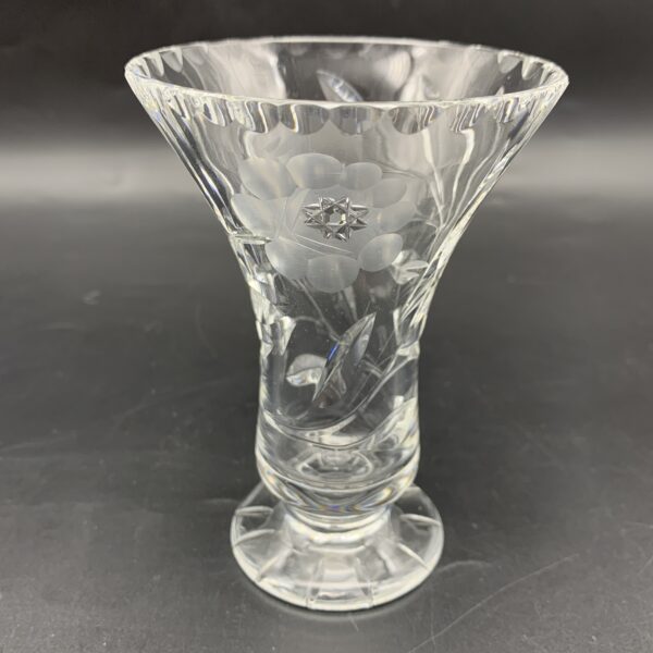 Vintage ‘Rose-Cut’ Crystal Vase