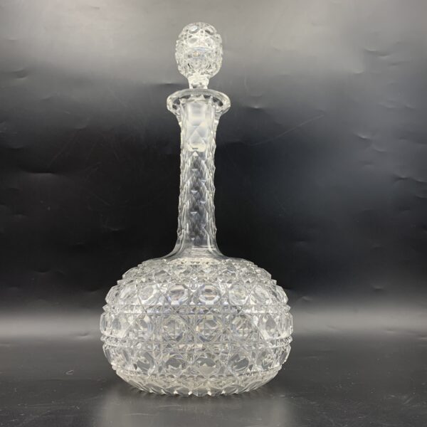 Victorian Cut-Crystal Wine/Sherry Decanter