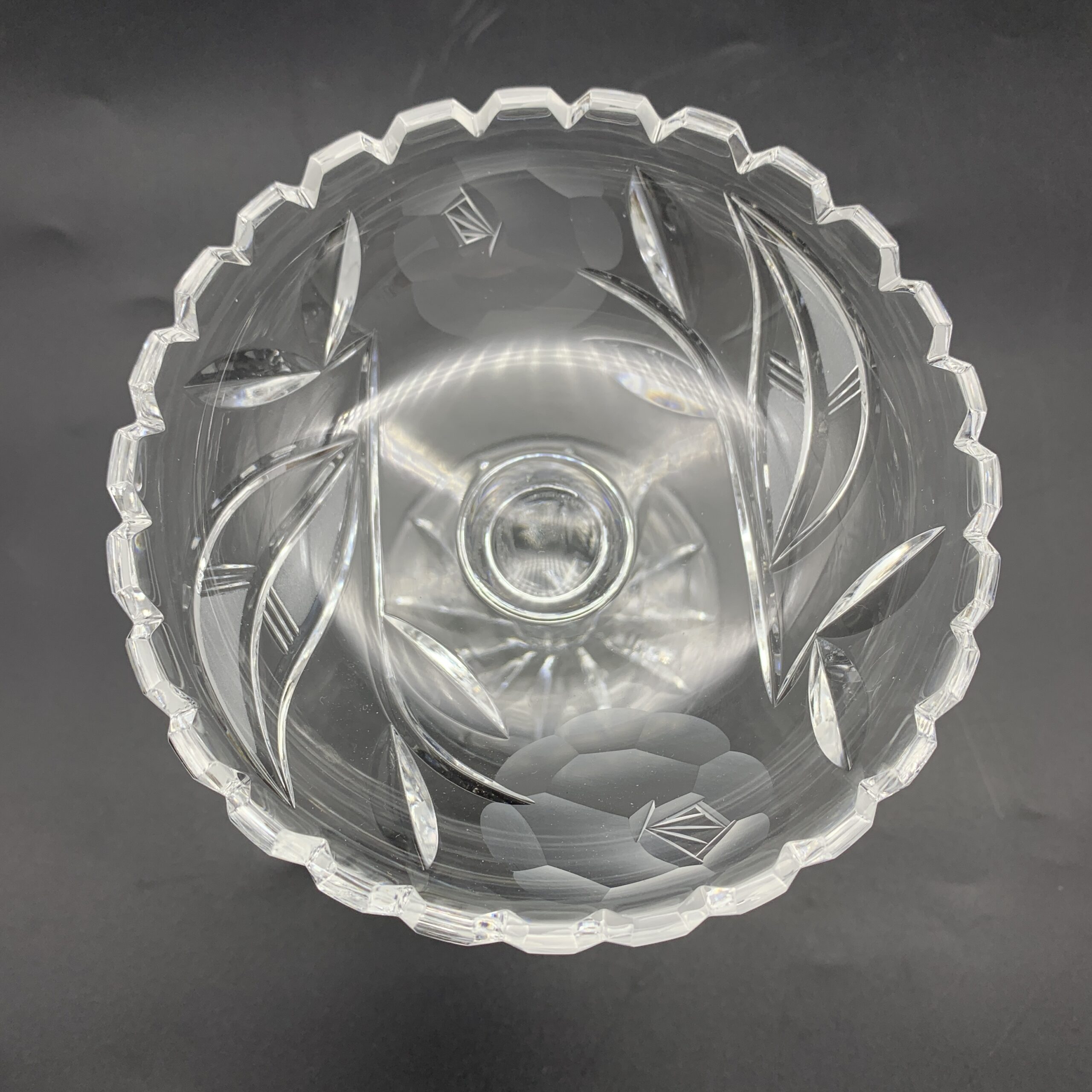 Vintage ‘Rose-Cut’ Crystal Sweet Stand - Image 6