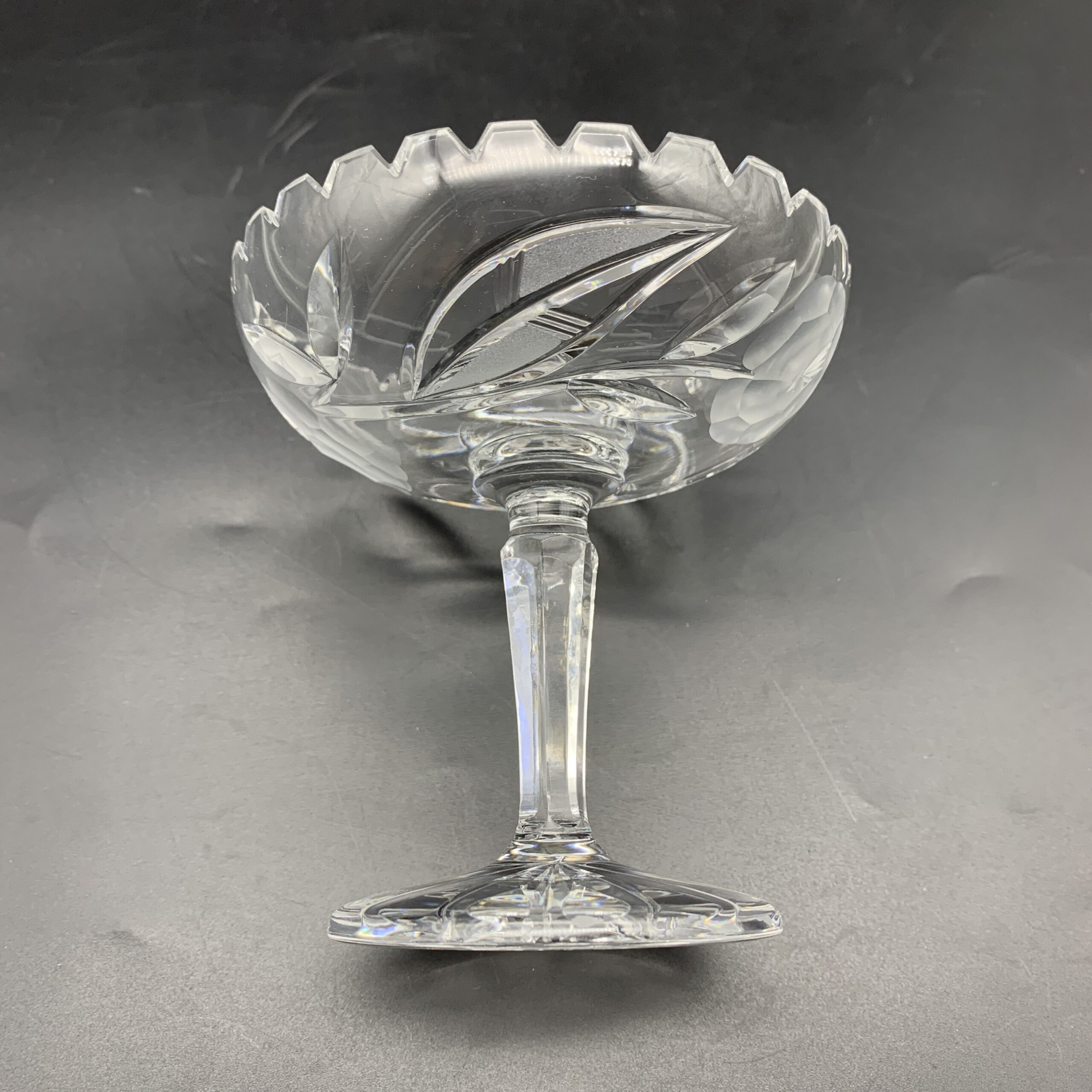 Vintage ‘Rose-Cut’ Crystal Sweet Stand - Image 4